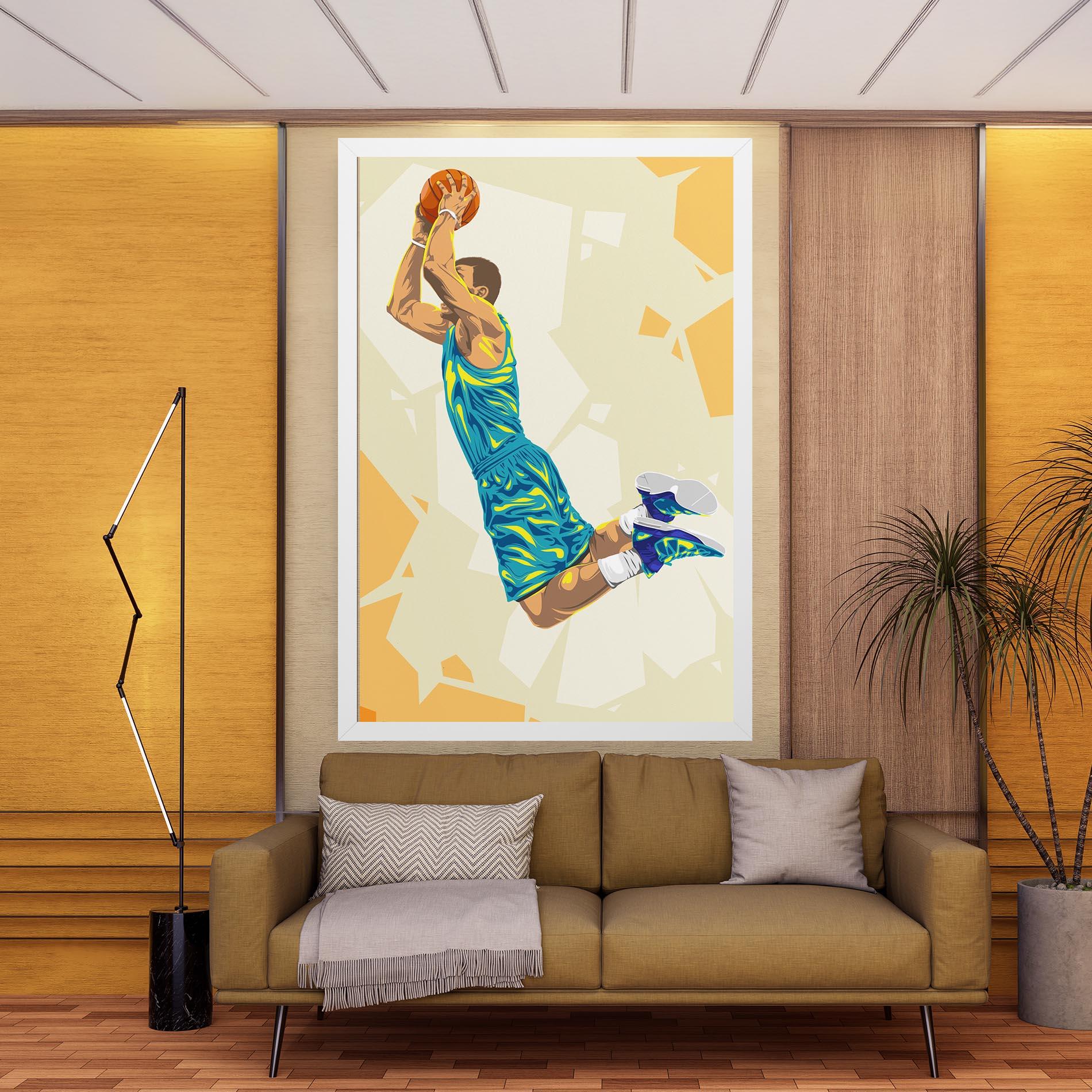 Картина на платно Basketball Dunk Pose mockup 9