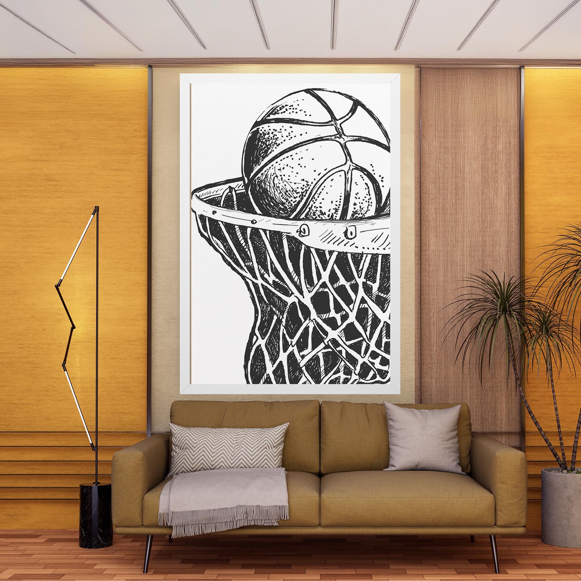 Basketball Grey Hoop mockup 9