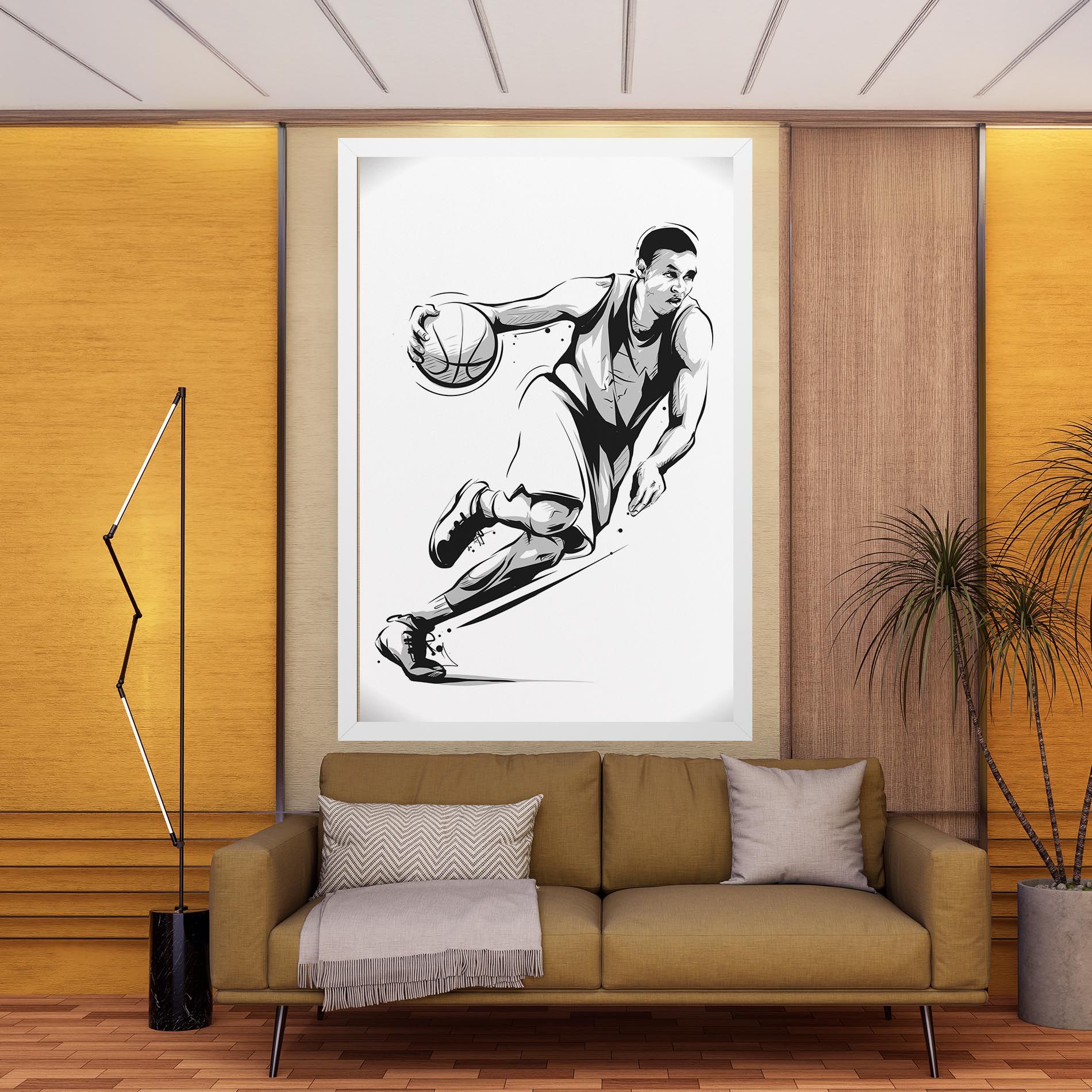 Basketball Player Line mockup 9