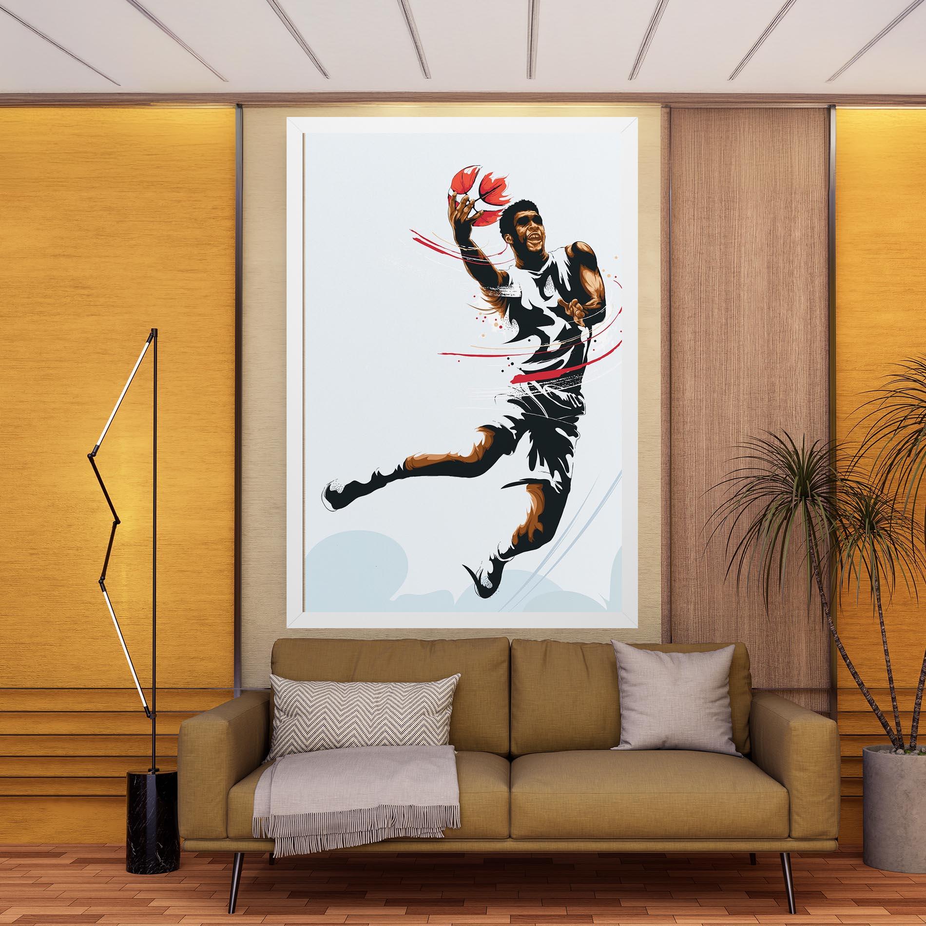 Картина на платно Basketball Shot mockup 9