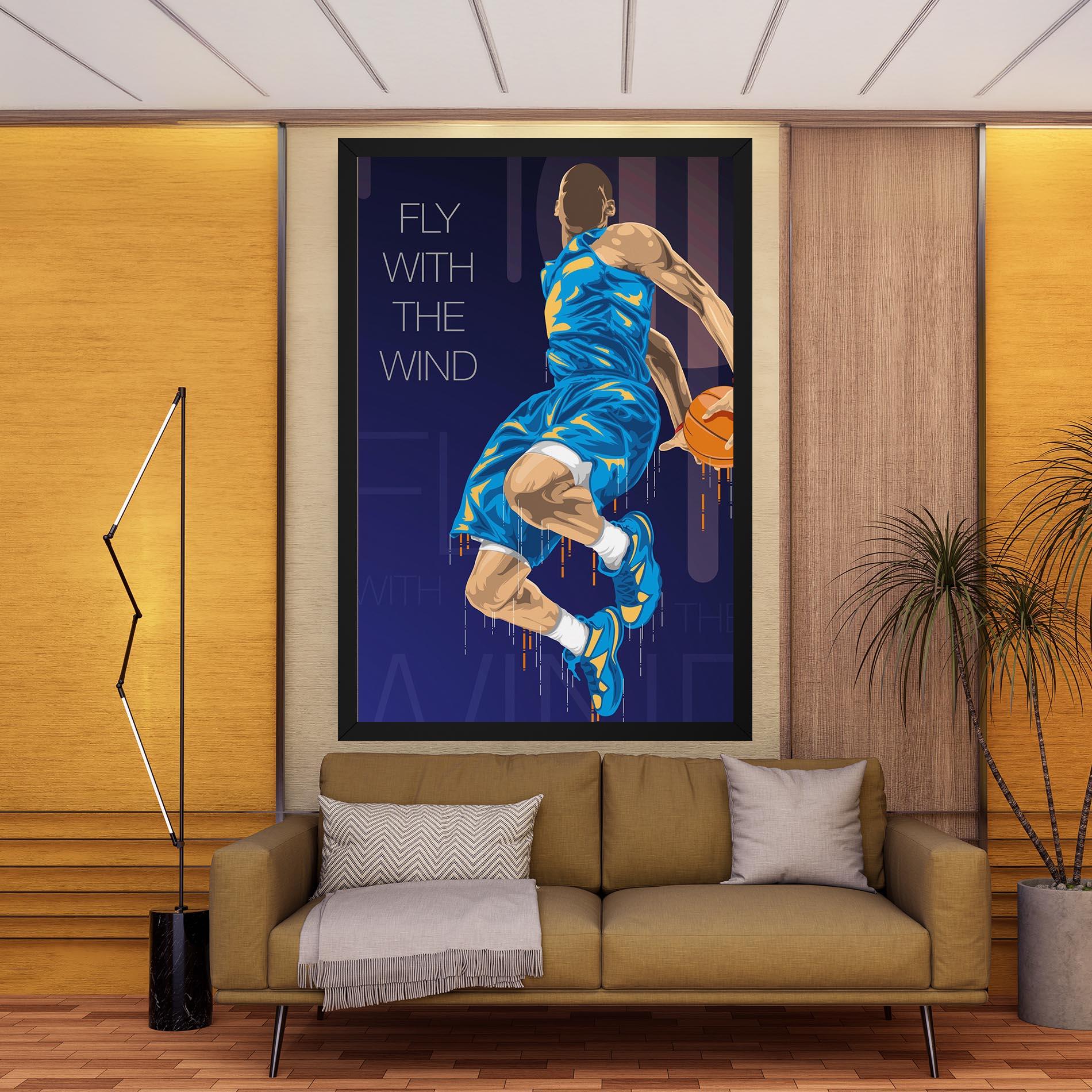 Картина на платно Fly With The Wind mockup 9