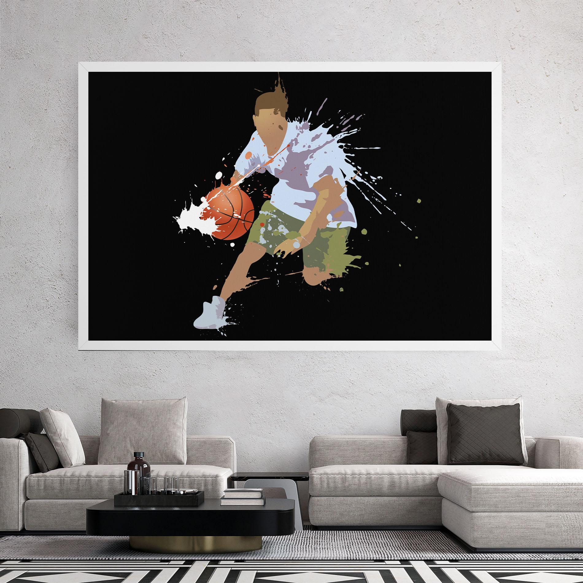 Картина на платно Basket Splash mockup 2