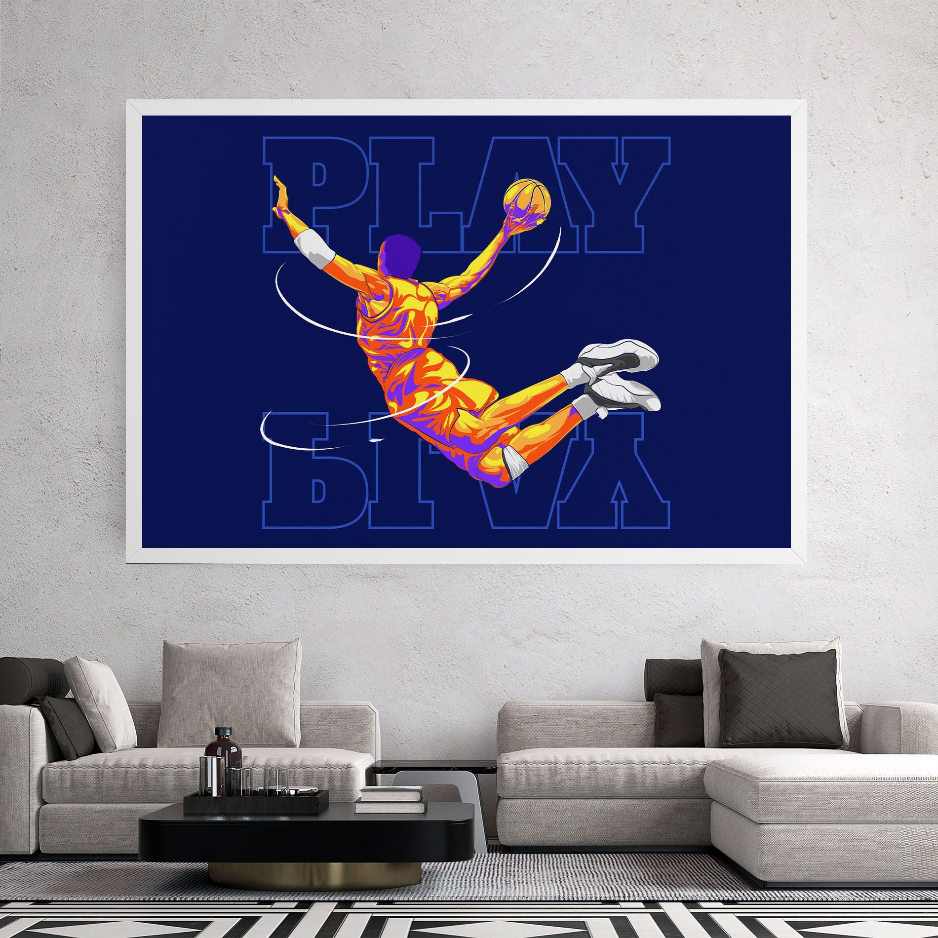 Basketball Blue mockup 2