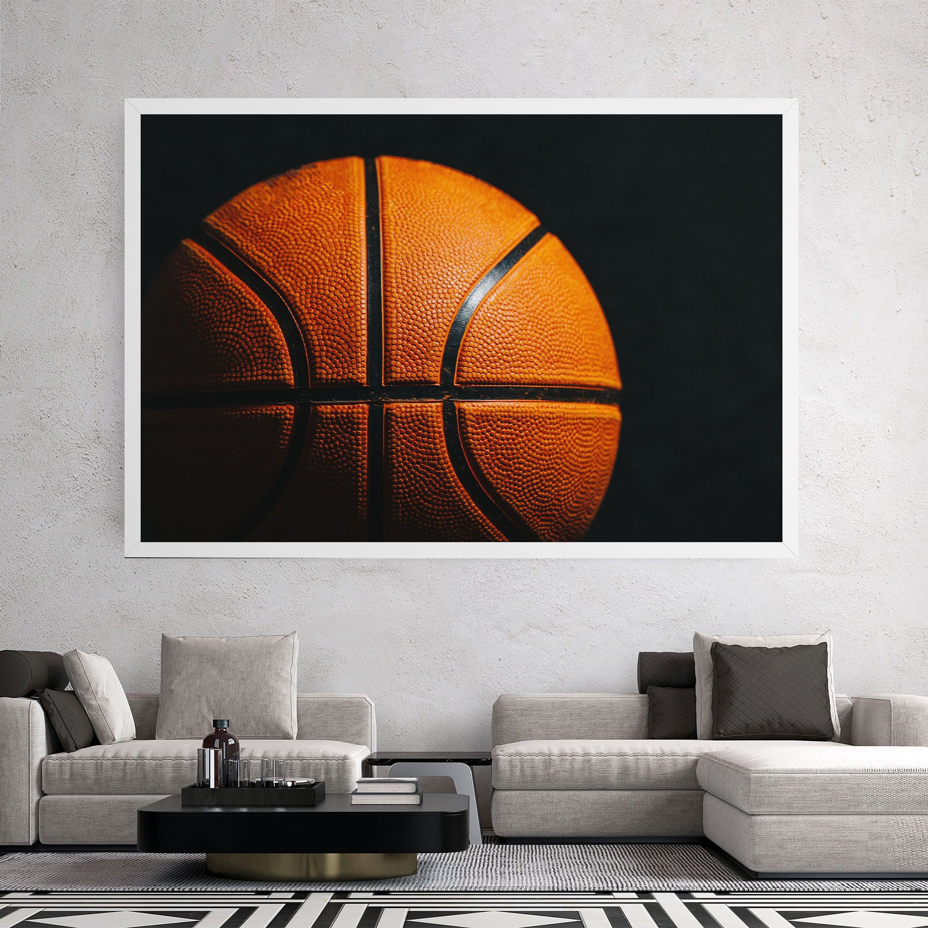 Orange Basketball mockup 2