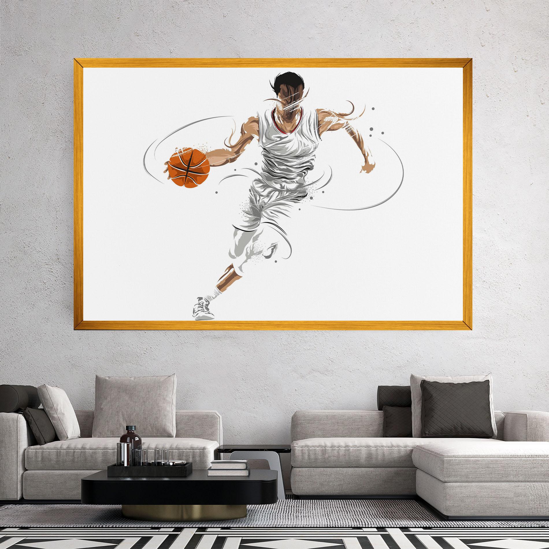 Картина на платно Dribbling Basketbal mockup 2