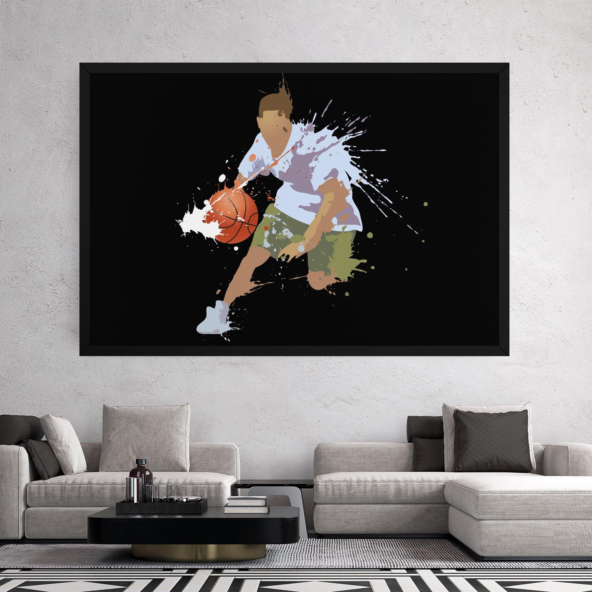 Картина на платно Basket Splash mockup 2