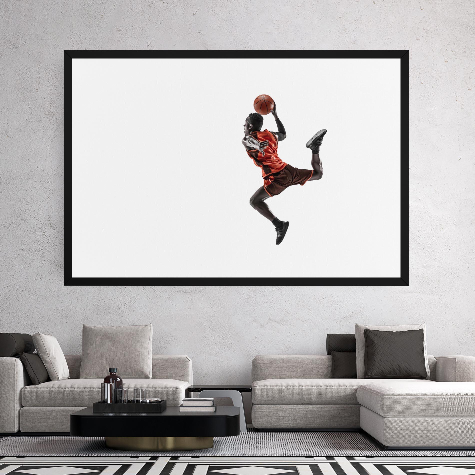 Картина на платно Basketball Player Flying mockup 2
