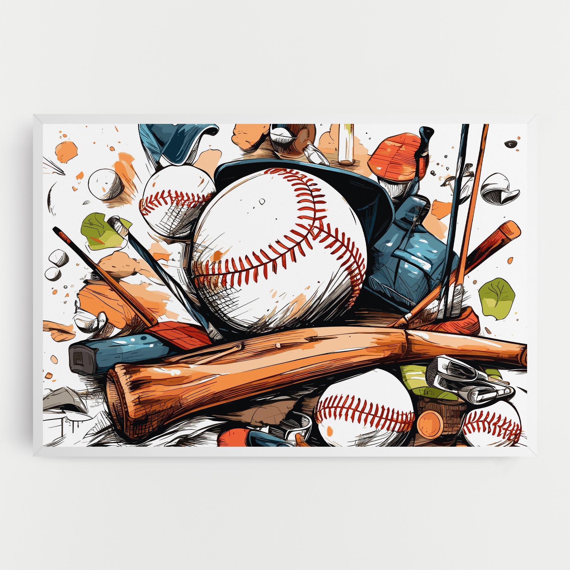 Картина на платно Baseball Trash mockup 0