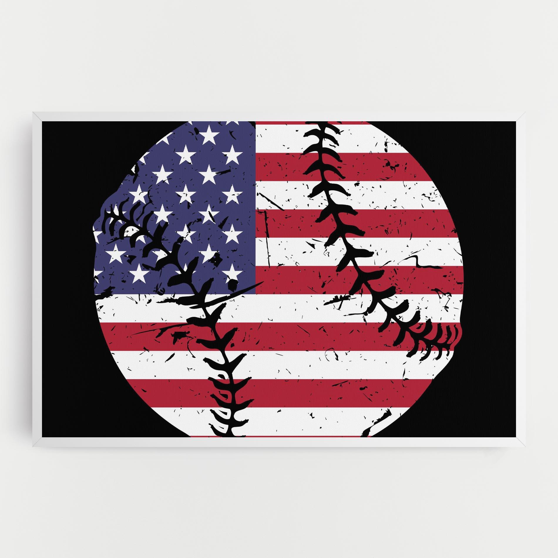 Картина на платно Baseball Usa mockup 0