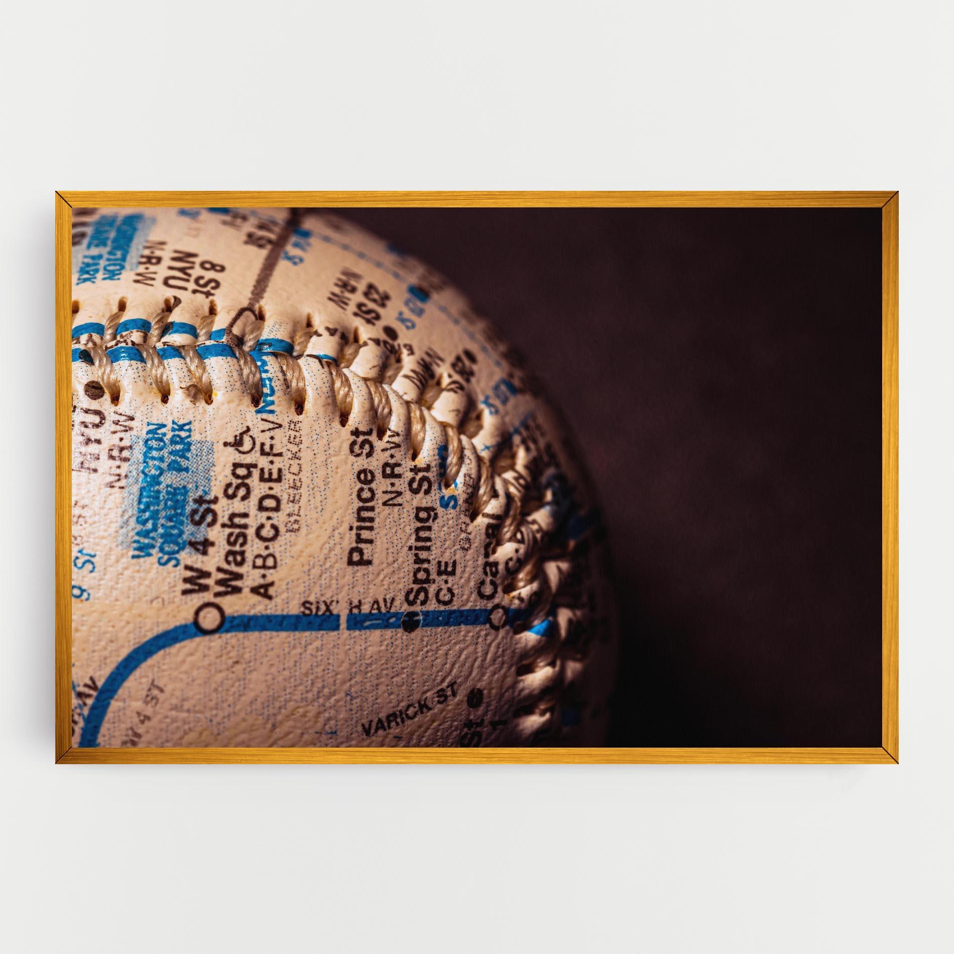 Картина на платно Blue Text Baseball Ball mockup 0