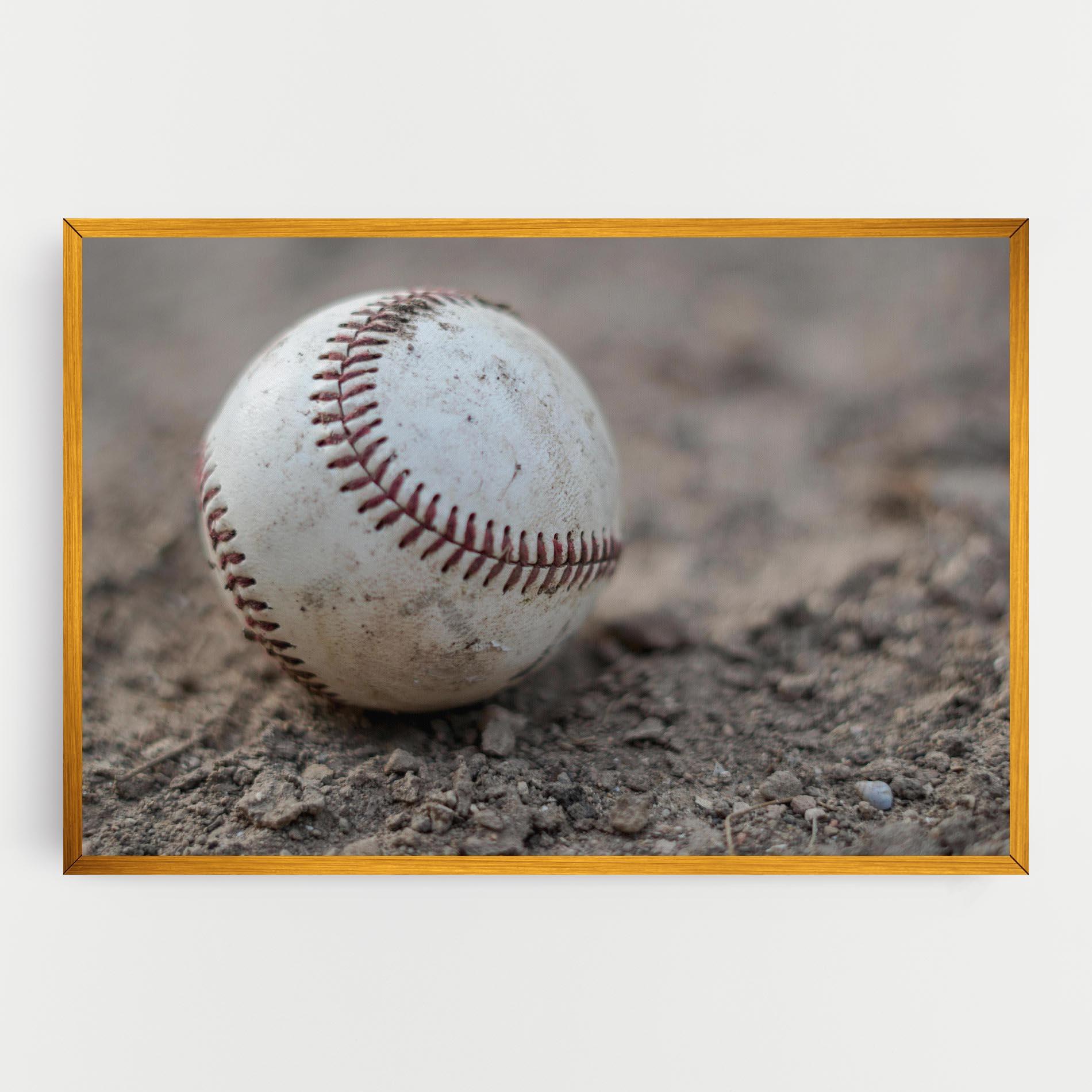 Картина на платно Dusty Baseball Ball mockup 0