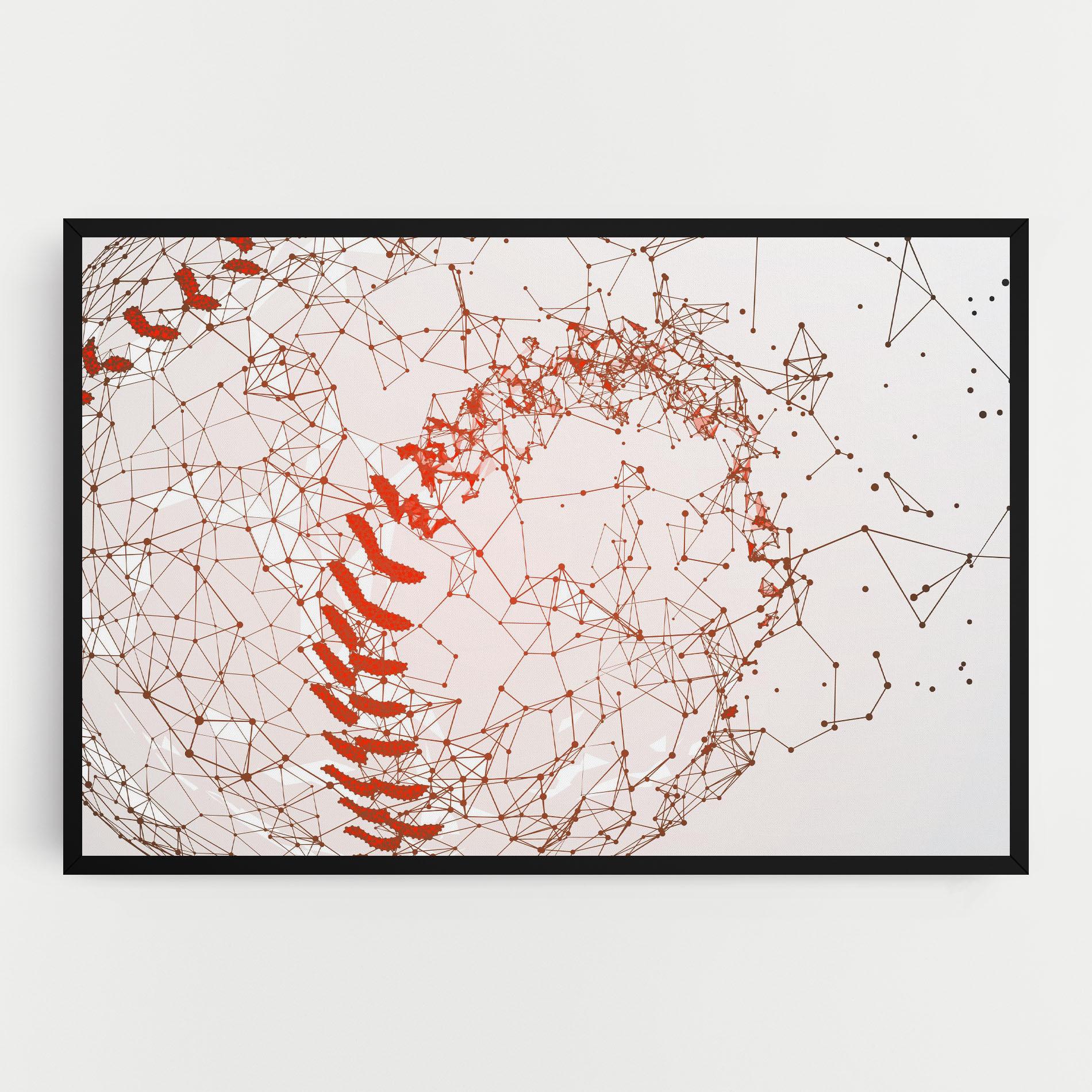 Картина на платно Baseball Line Art mockup 0