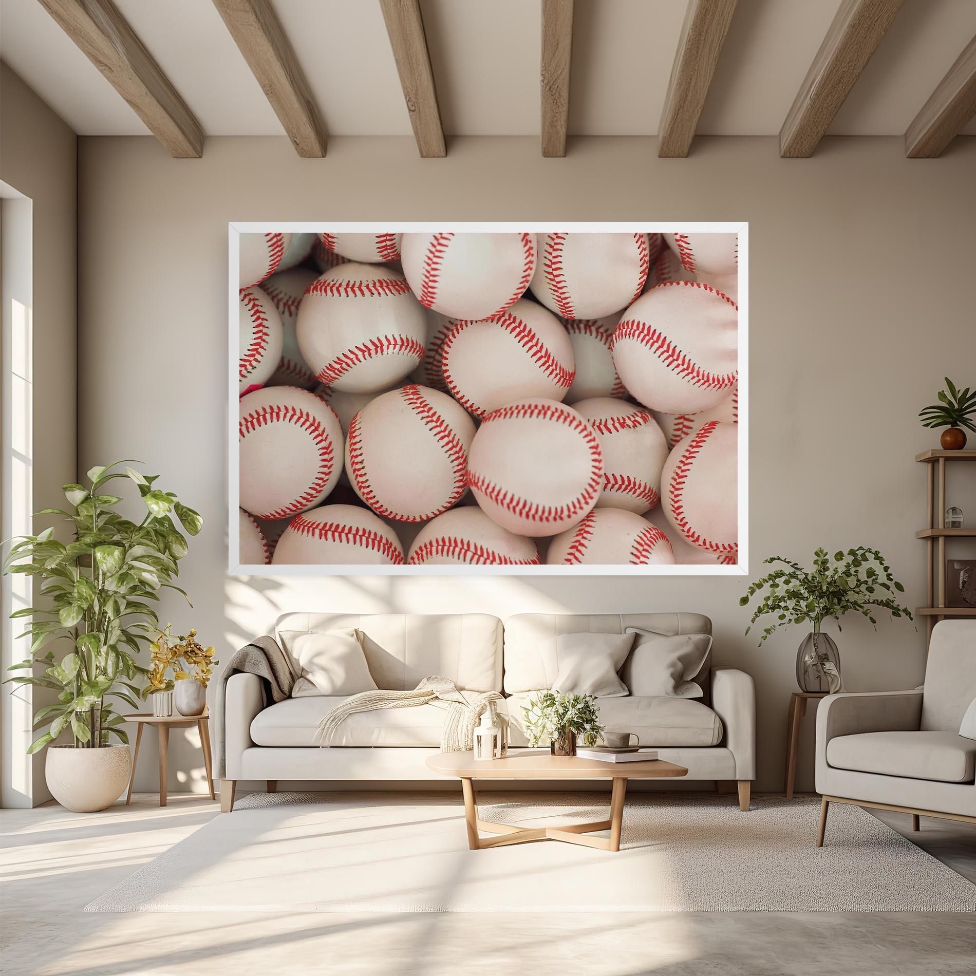 Картина на платно Baseball Balls Stack mockup 6