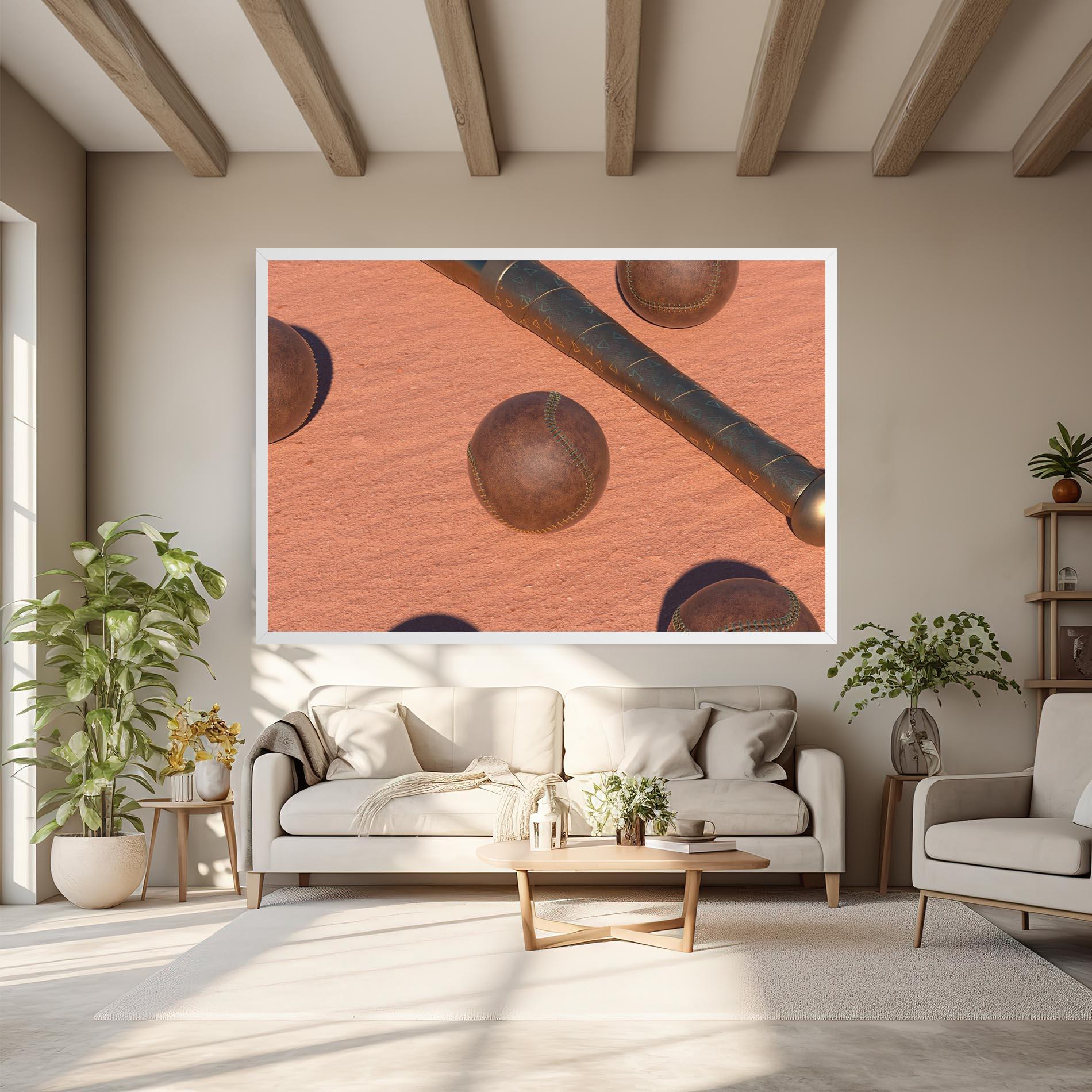 Картина на платно Baseball Set On Send mockup 6