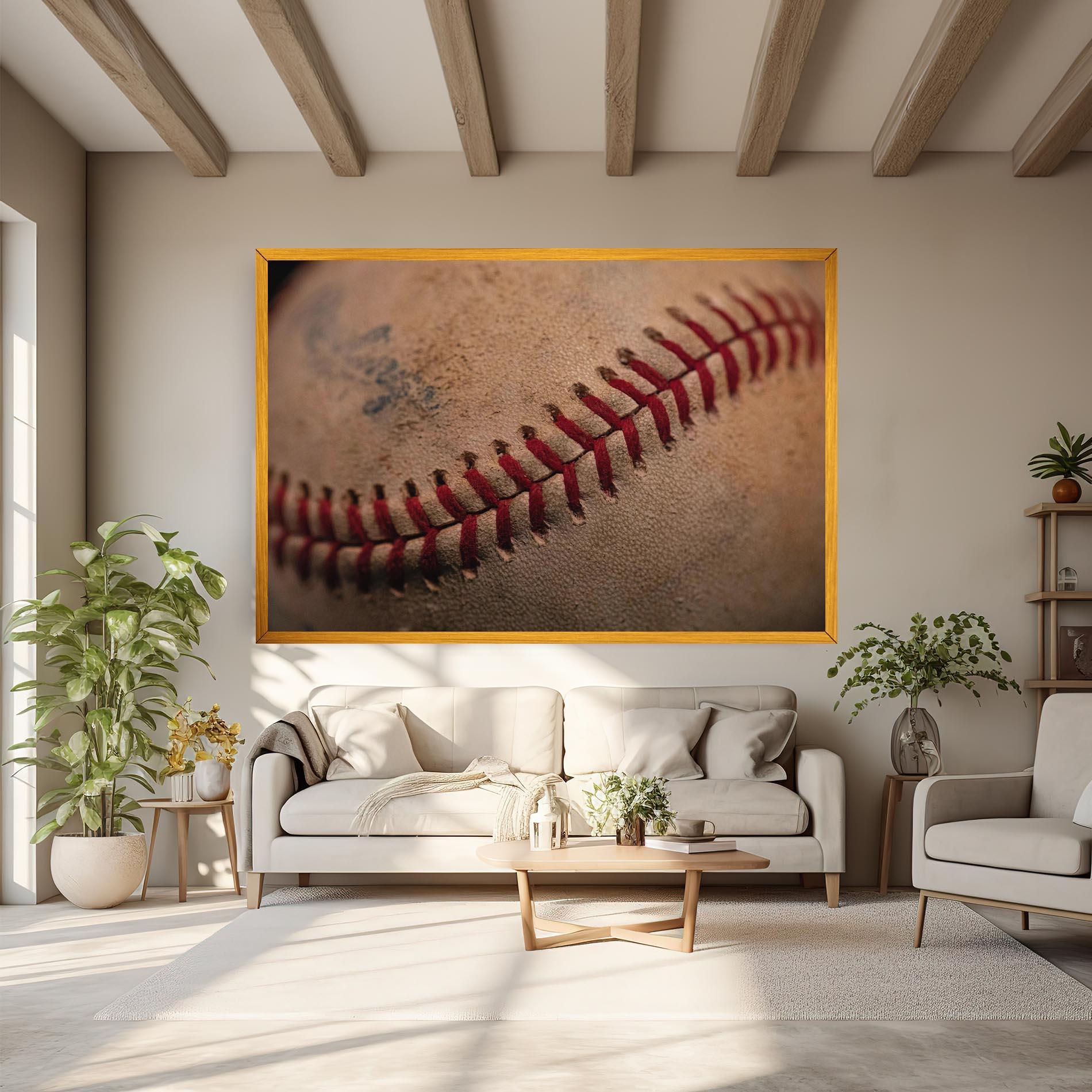 Картина на платно Baseball Ball Close Up mockup 6