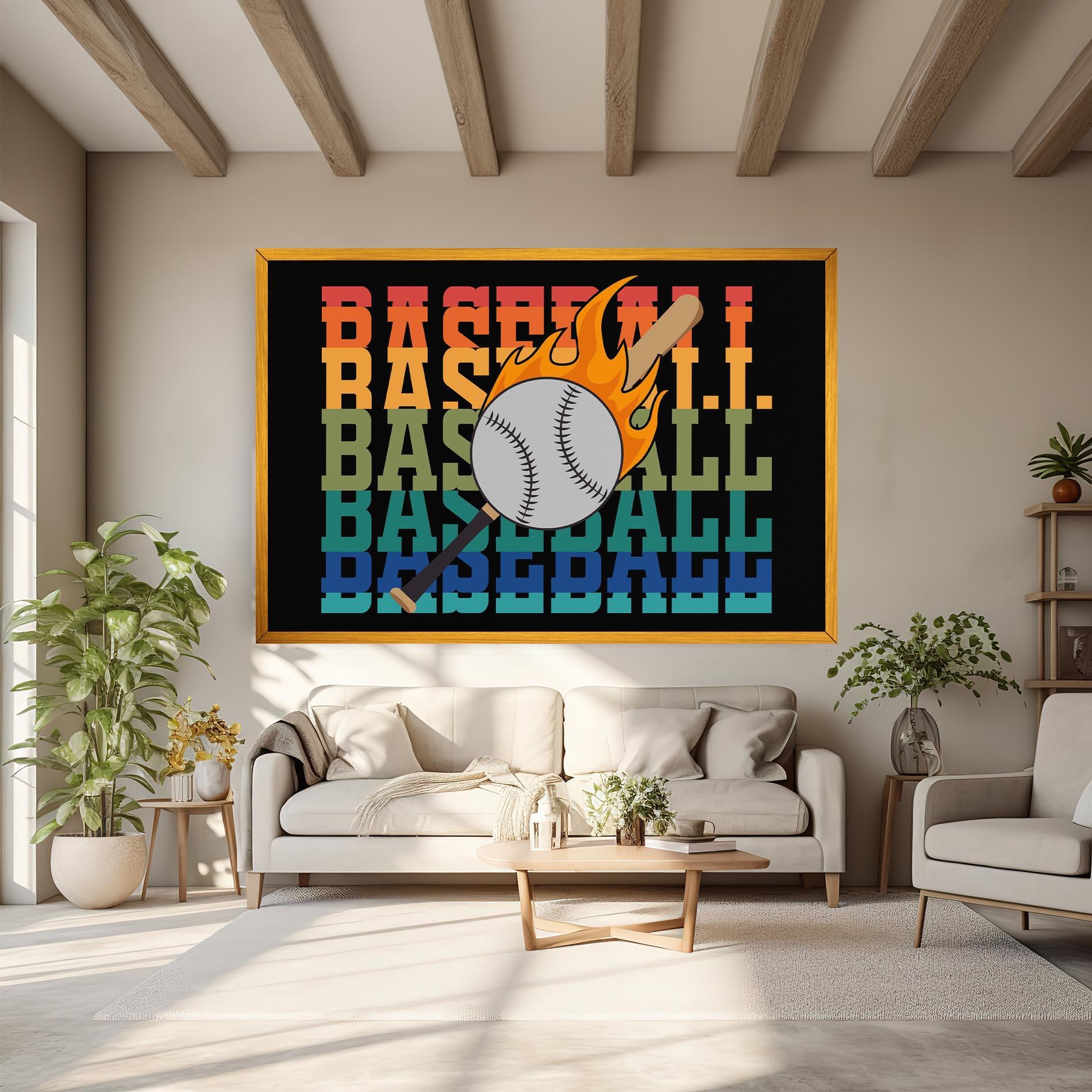 Картина на платно Baseball Color mockup 6