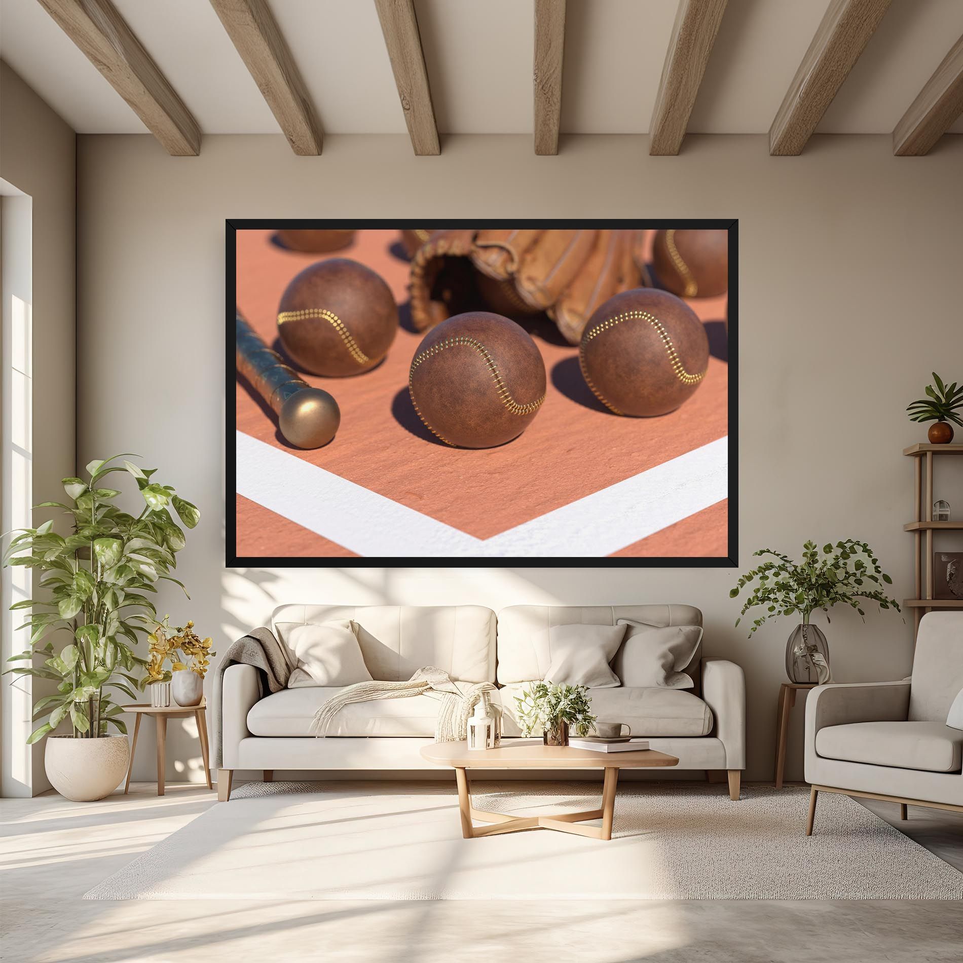 Brown Baseball Ball mockup 6