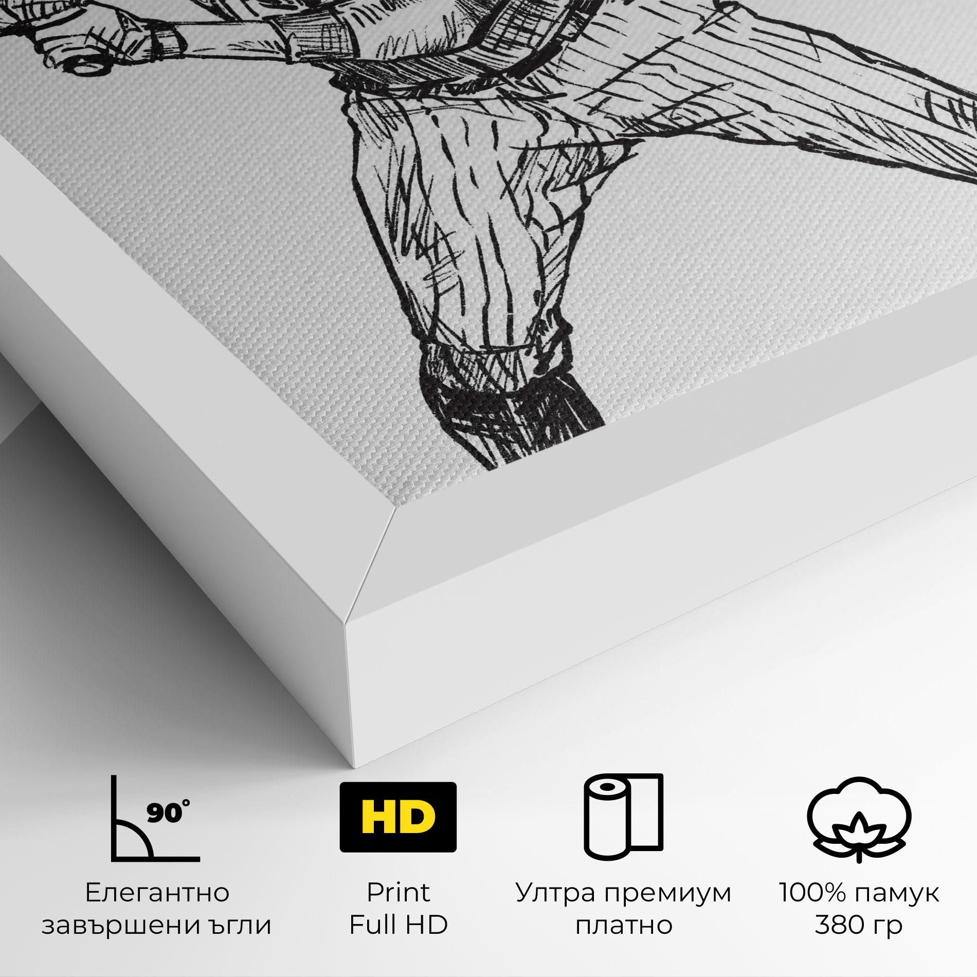 Картина на платно Baseball Play mockup 4