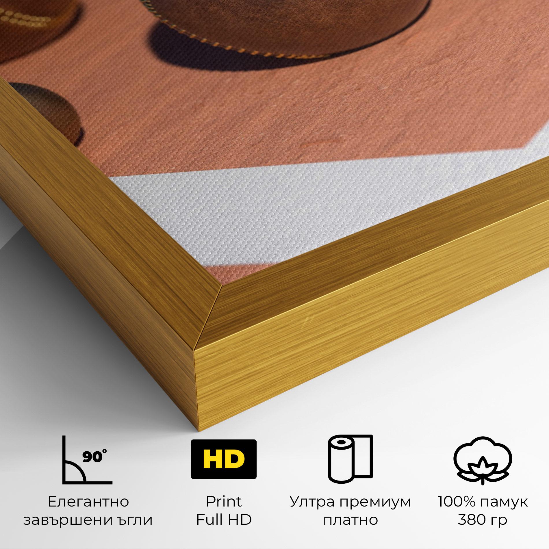 Картина на платно Brown Baseball Ball mockup 4