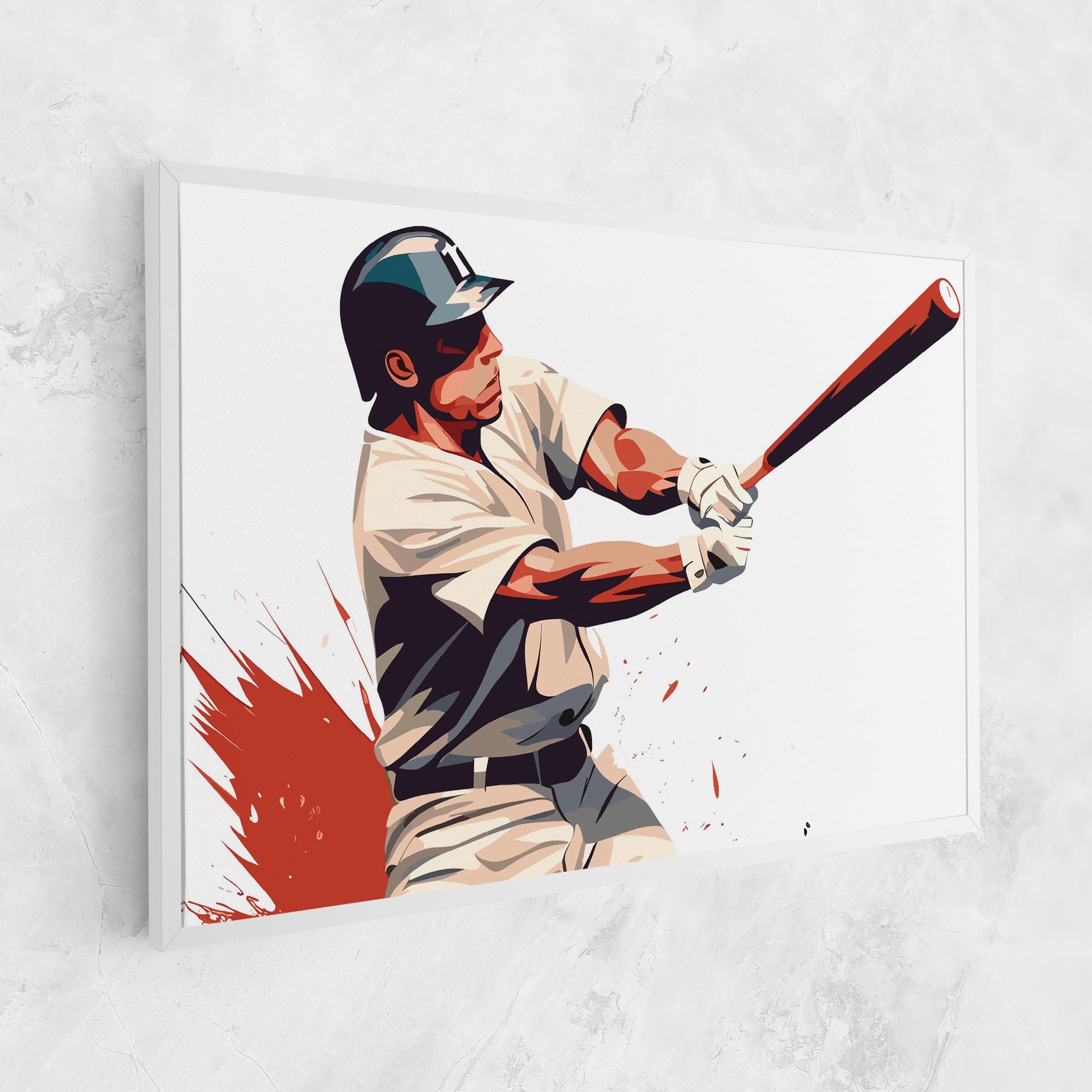 Картина на платно Baseball Red Art mockup 1