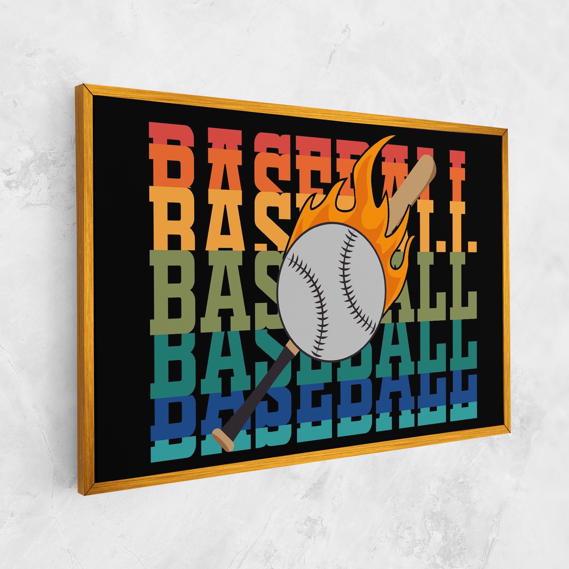 Картина на платно Baseball Color mockup 1