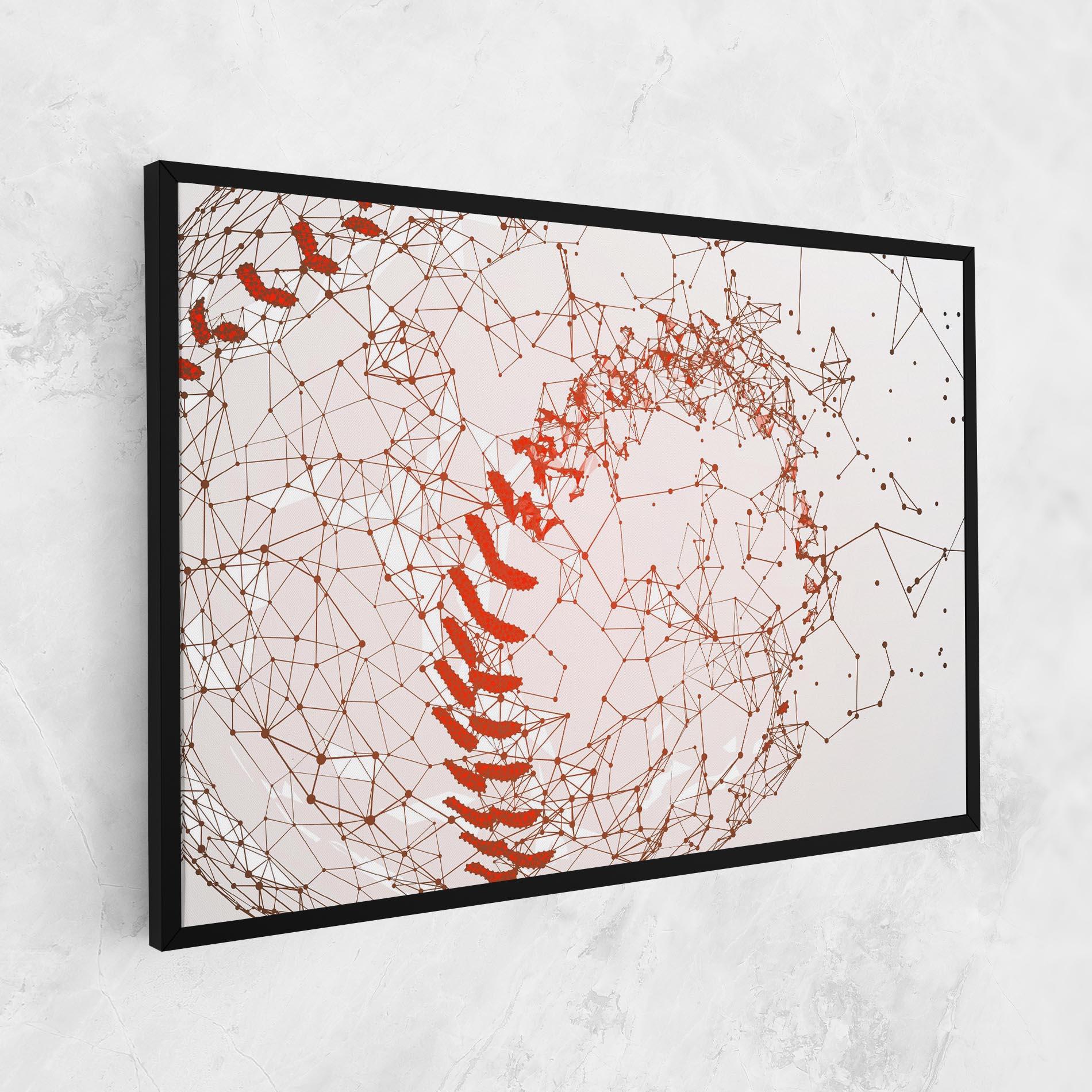 Картина на платно Baseball Line Art mockup 1