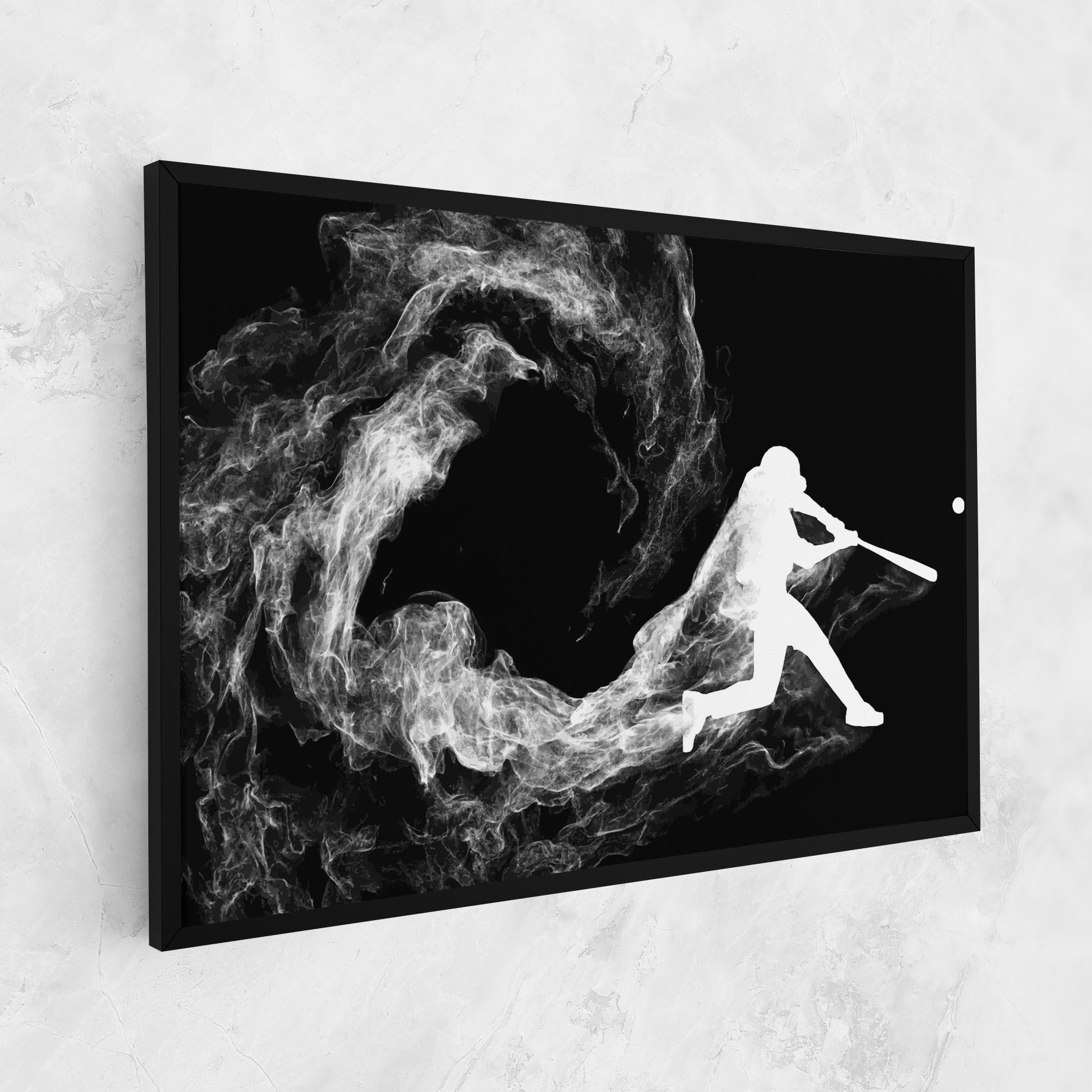 Картина на платно Baseball Smoke mockup 1