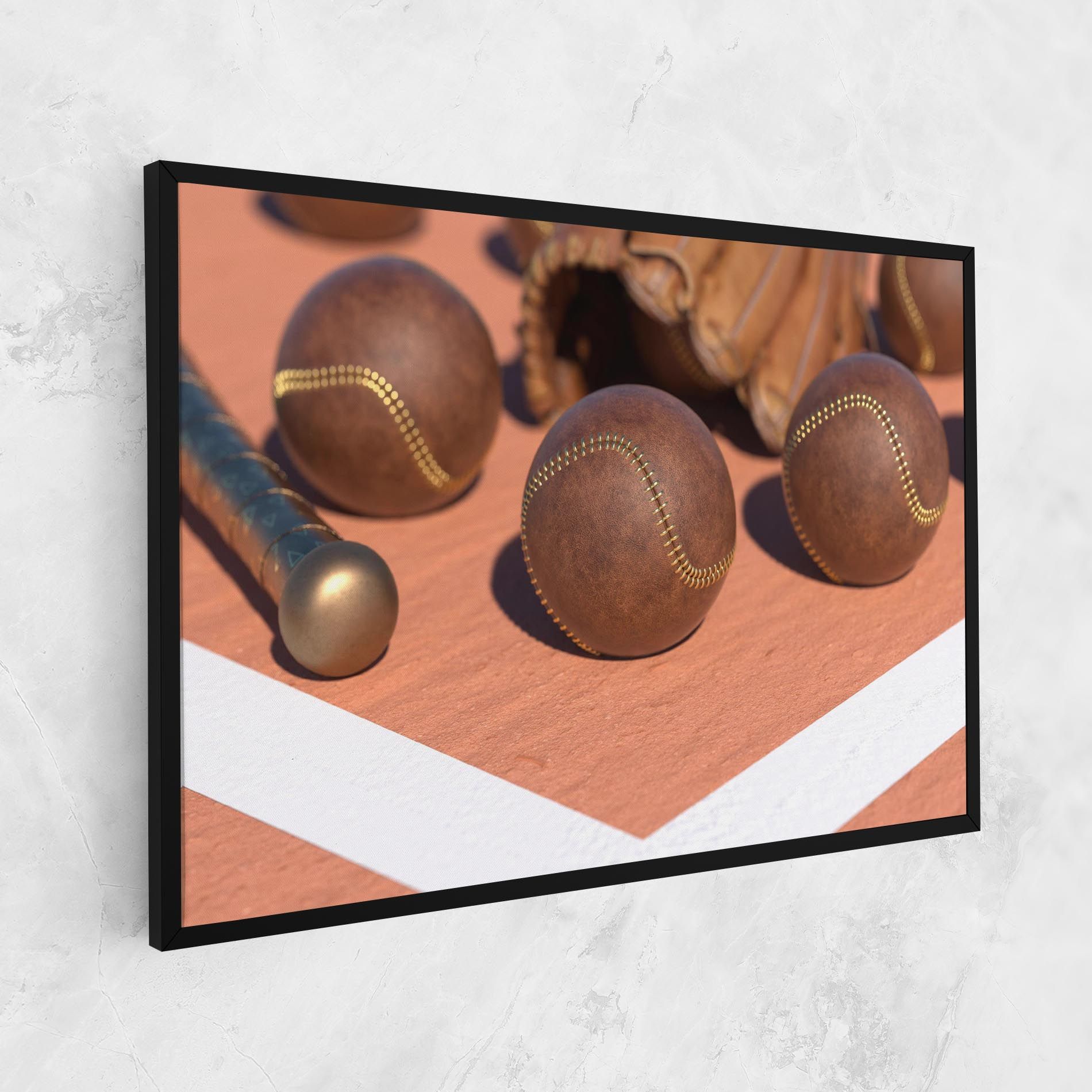 Brown Baseball Ball mockup 1