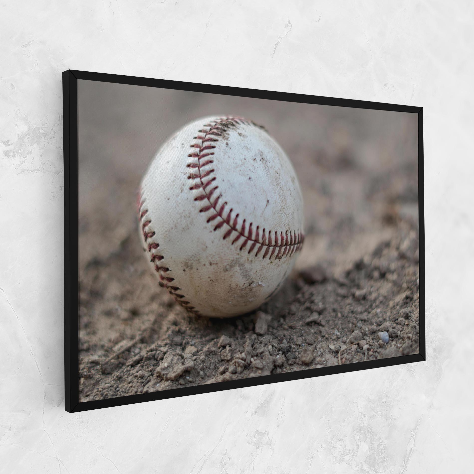 Картина на платно Dusty Baseball Ball mockup 1