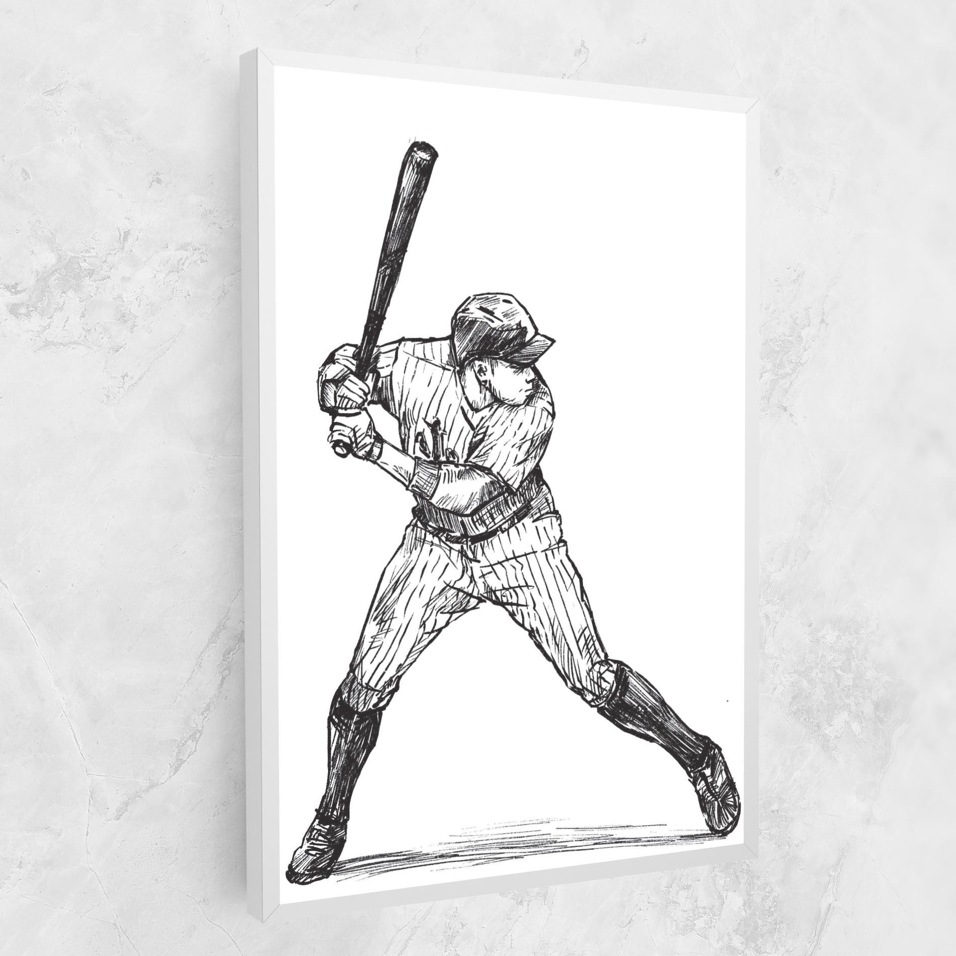 Картина на платно Baseball Play mockup 1