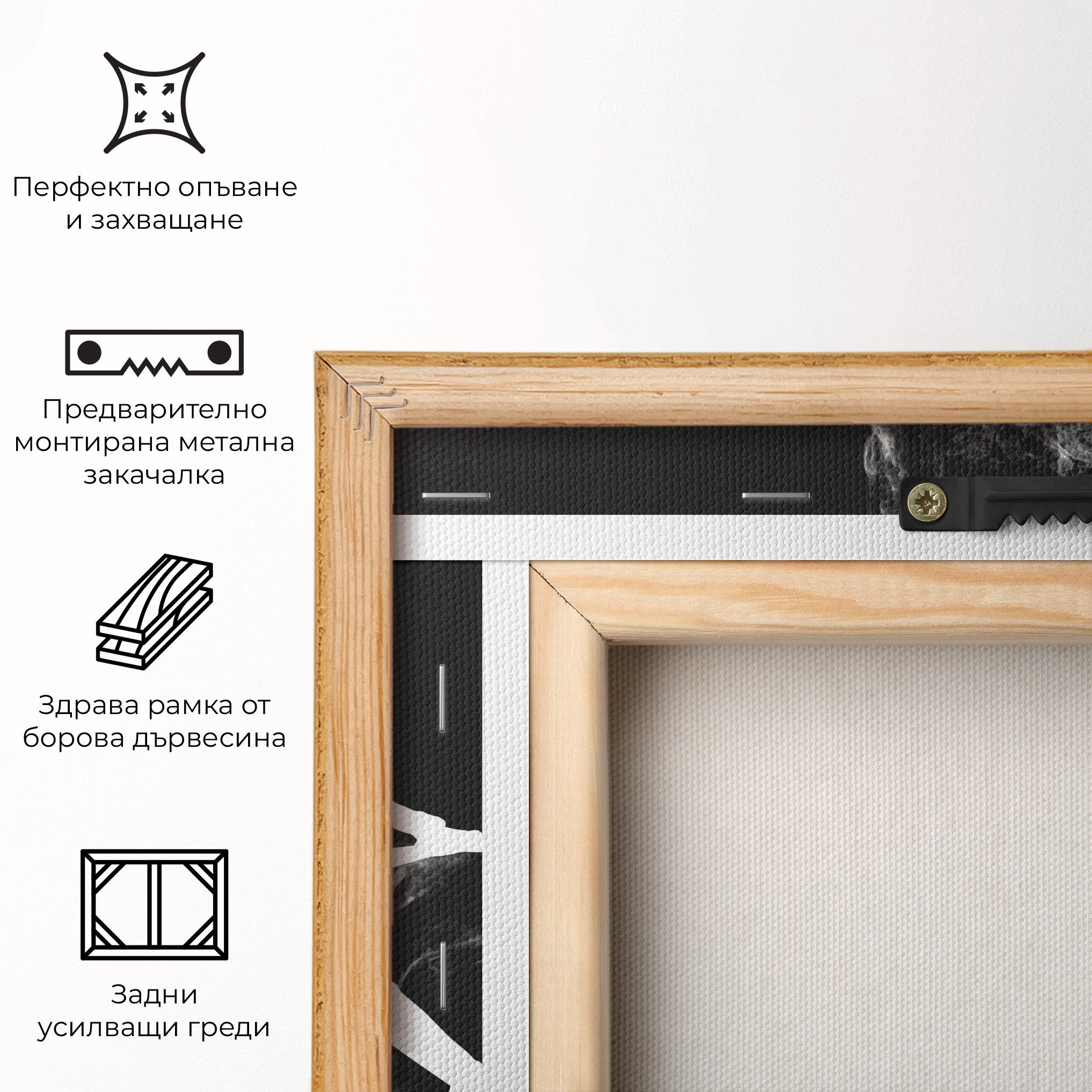 Картина на платно Baseball Smoke mockup 5