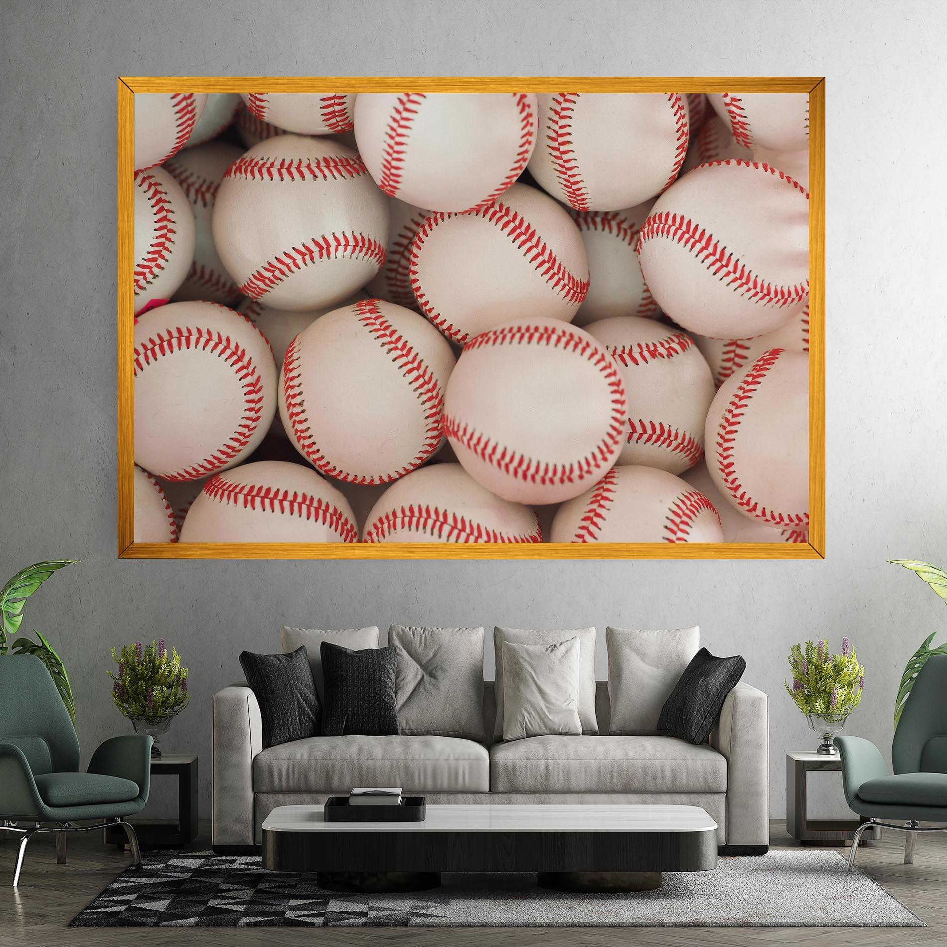 Картина на платно Baseball Balls Stack mockup 7
