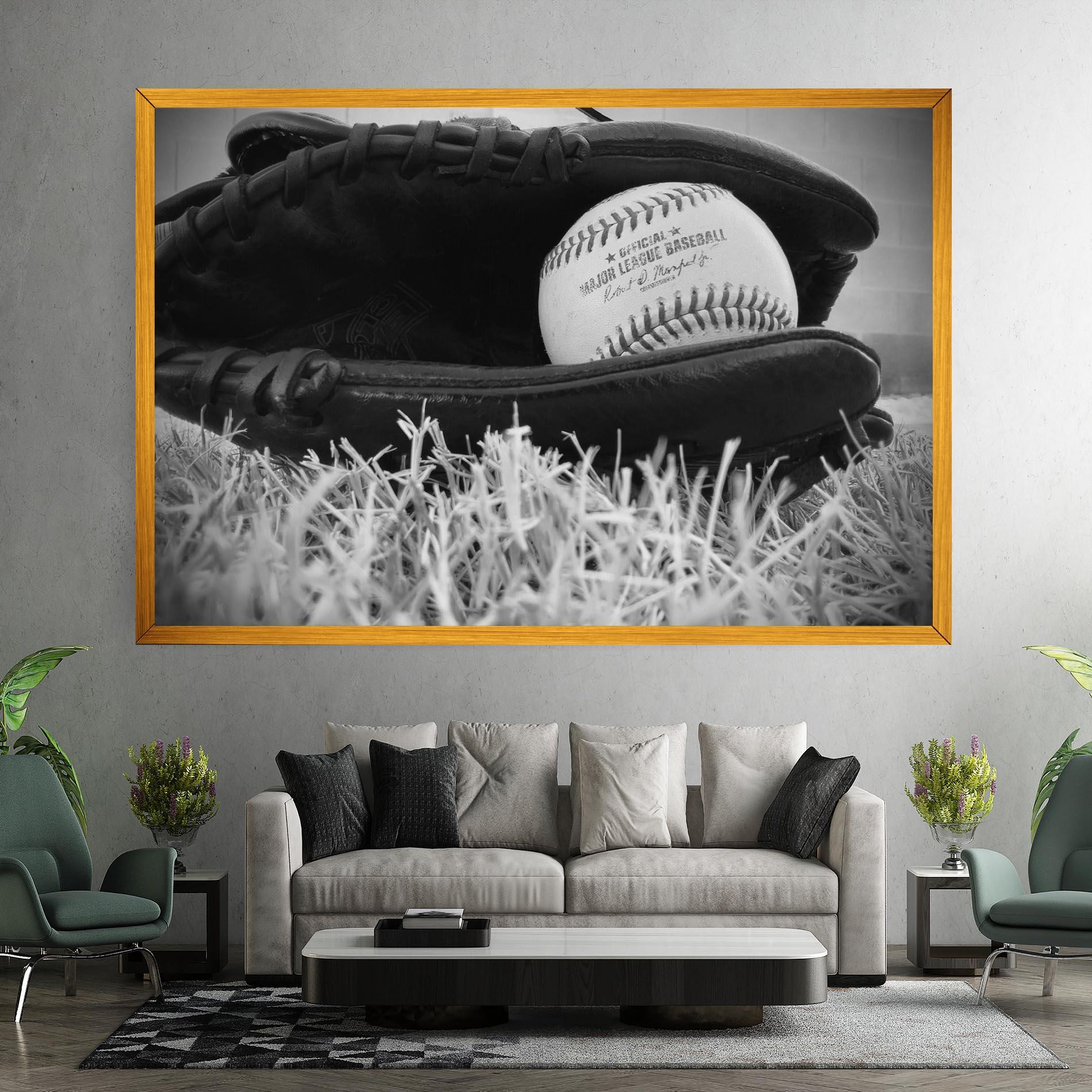 Картина на платно Black Baseball Glove mockup 7