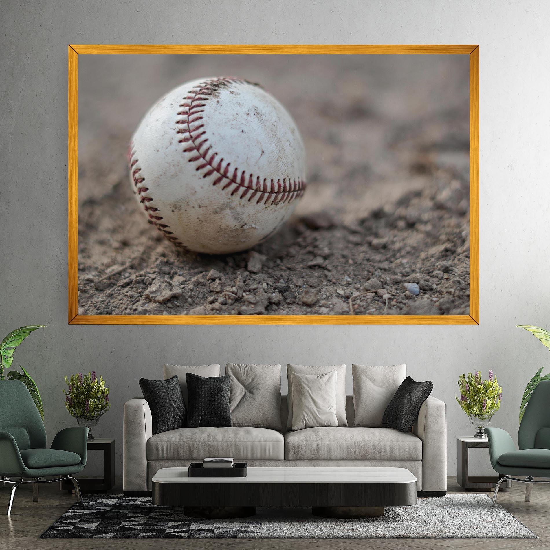 Картина на платно Dusty Baseball Ball mockup 7