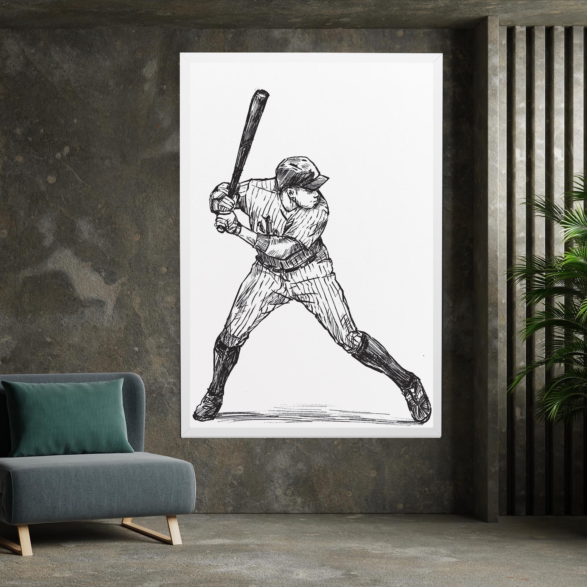 Картина на платно Baseball Play mockup 7