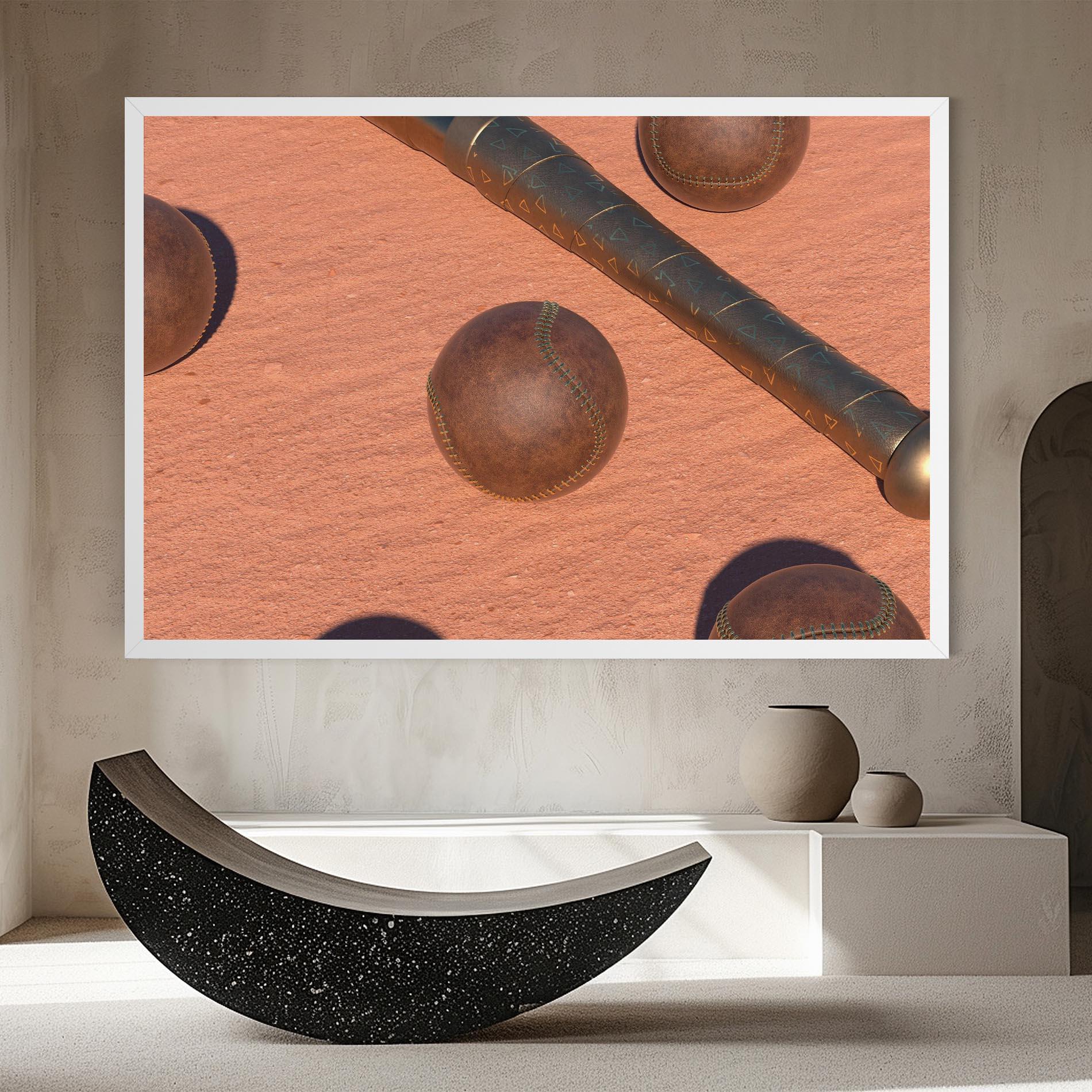 Картина на платно Baseball Set On Send mockup 8