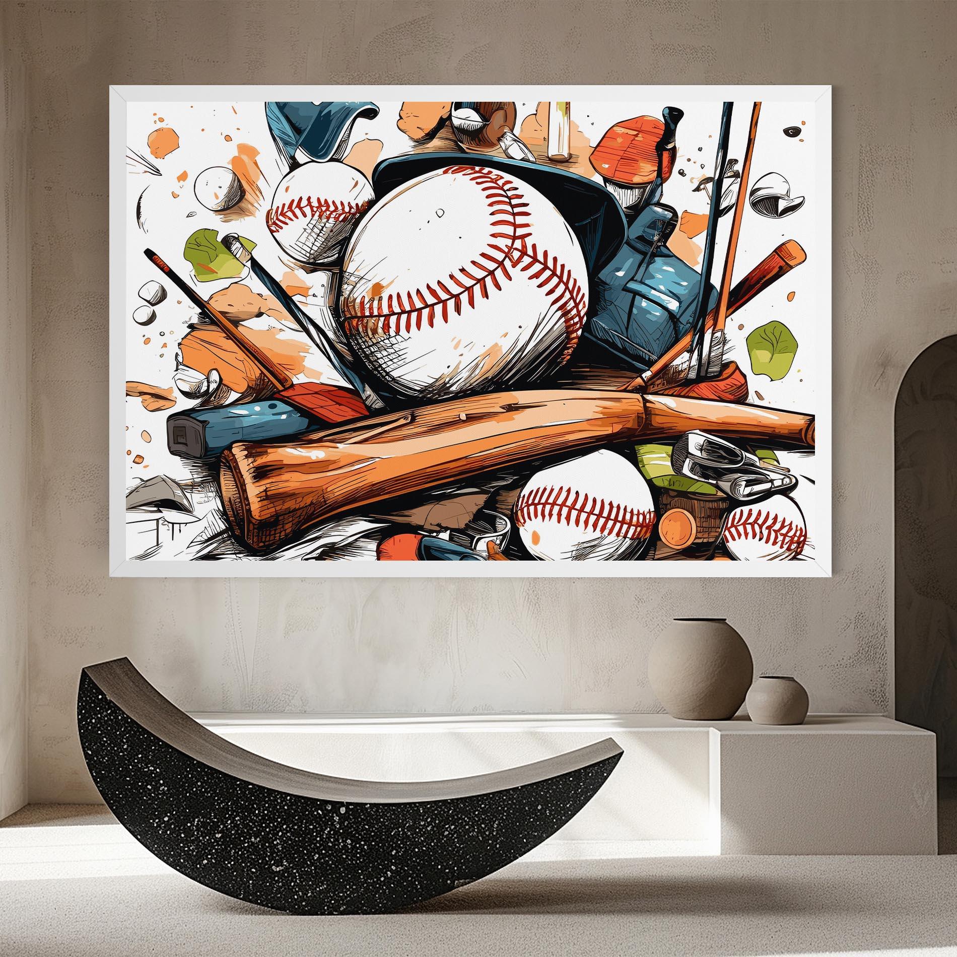 Картина на платно Baseball Trash mockup 8