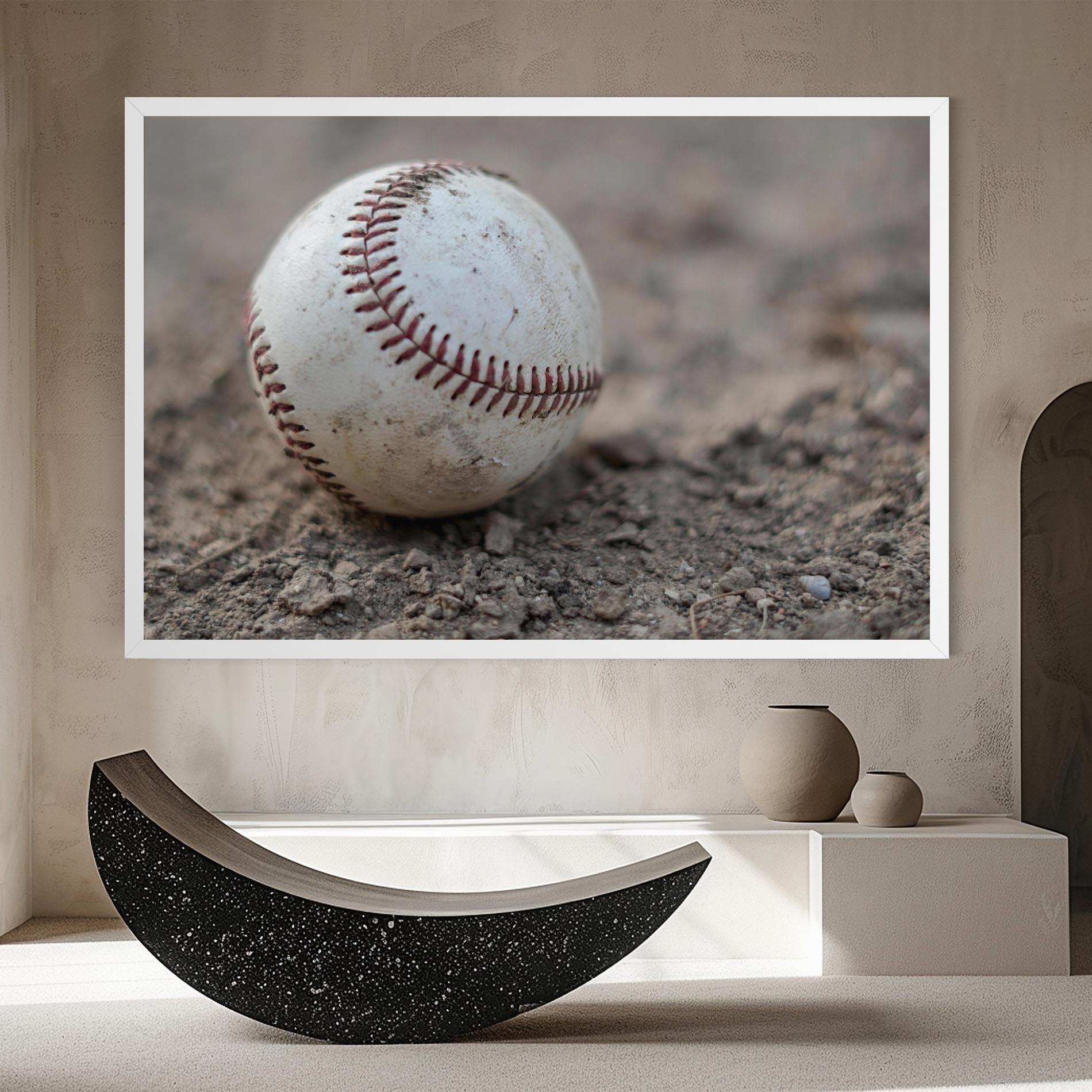 Картина на платно Dusty Baseball Ball mockup 8