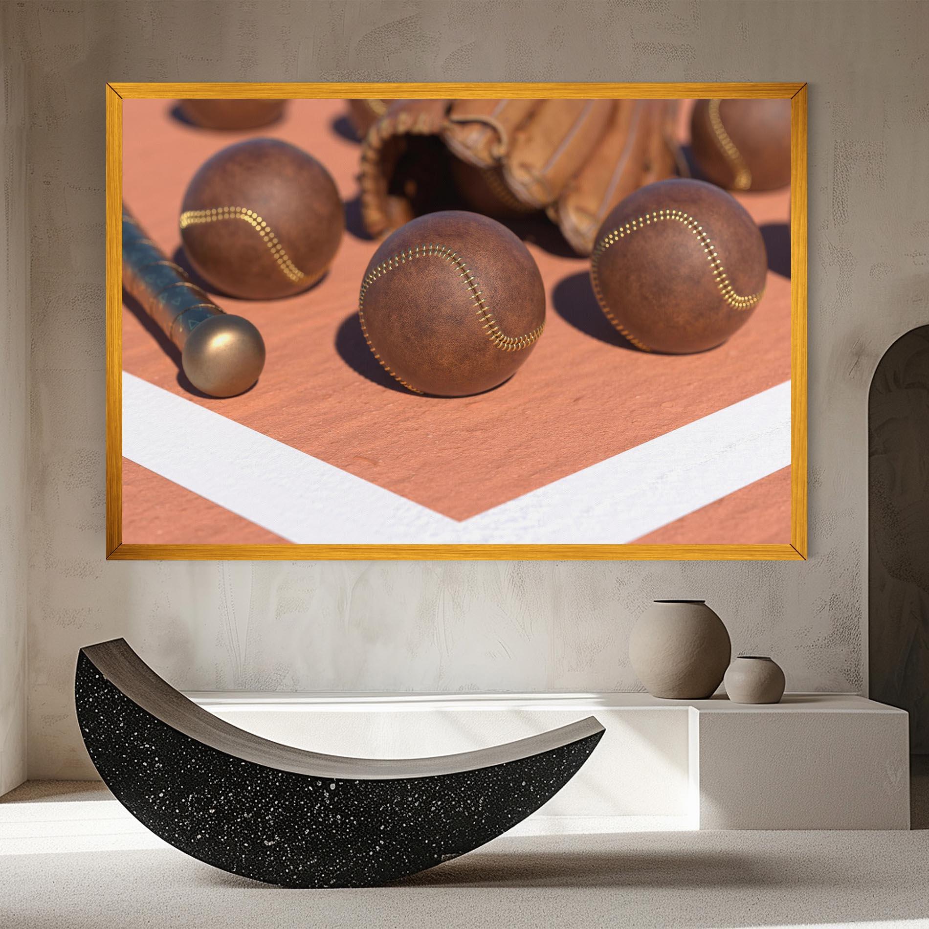 Картина на платно Brown Baseball Ball mockup 8