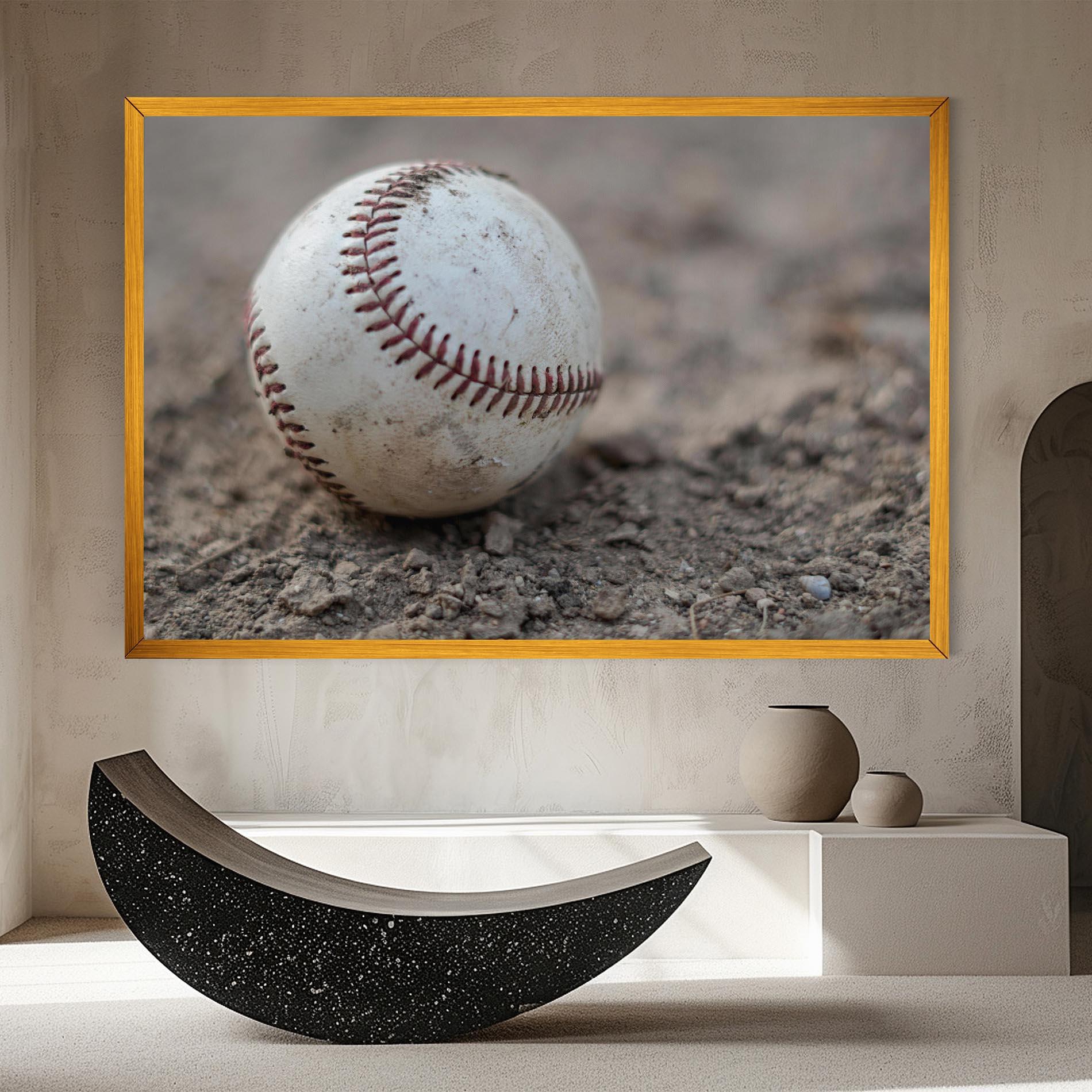 Картина на платно Dusty Baseball Ball mockup 8
