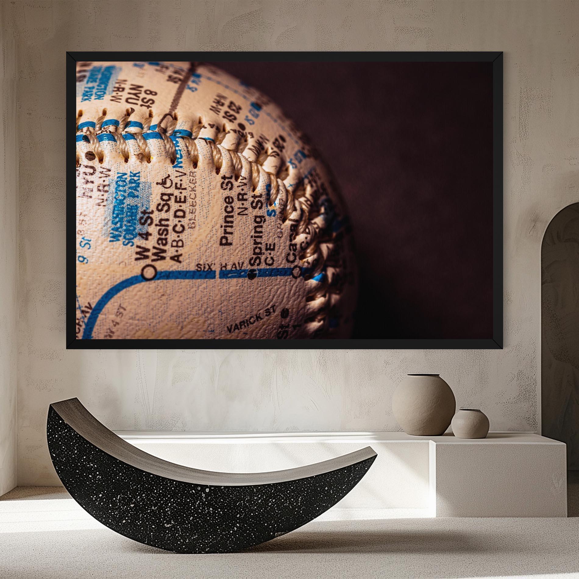 Картина на платно Blue Text Baseball Ball mockup 8