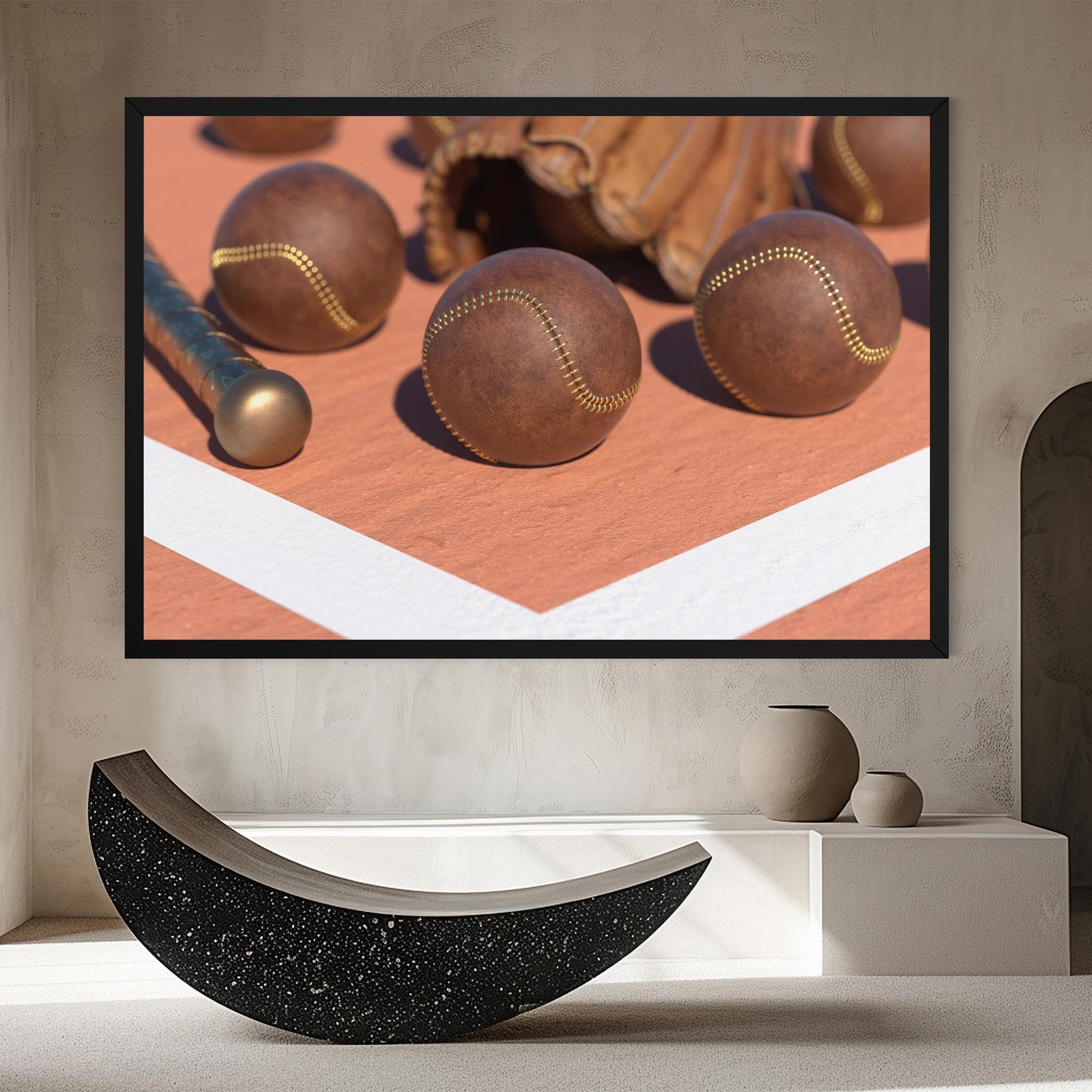 Brown Baseball Ball mockup 8