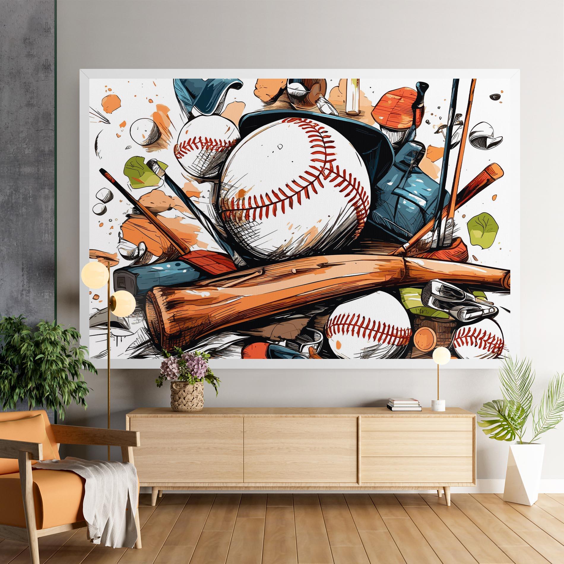 Картина на платно Baseball Trash mockup 9