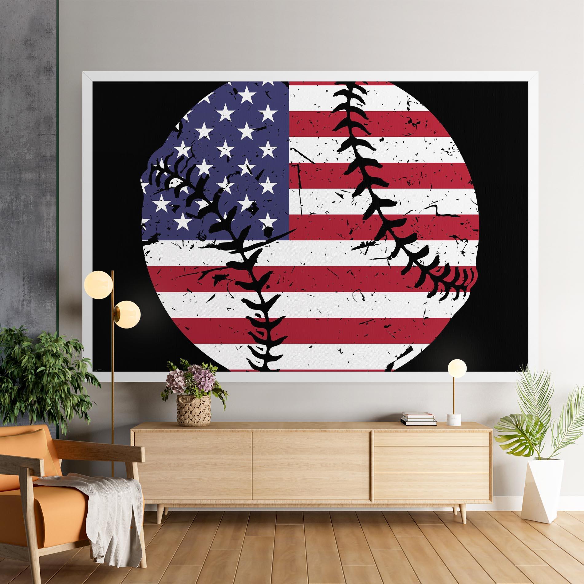 Картина на платно Baseball Usa mockup 9