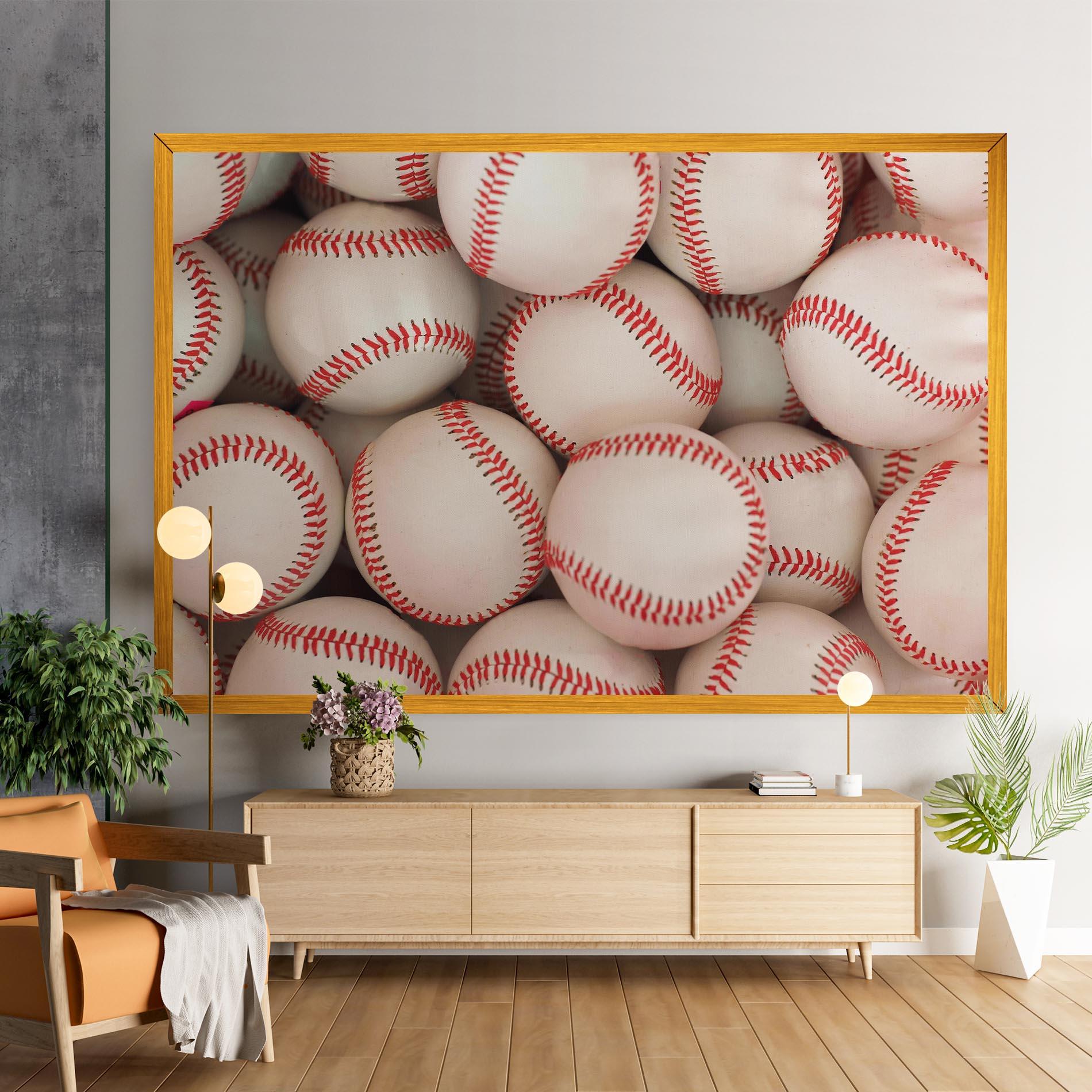Картина на платно Baseball Balls Stack mockup 9