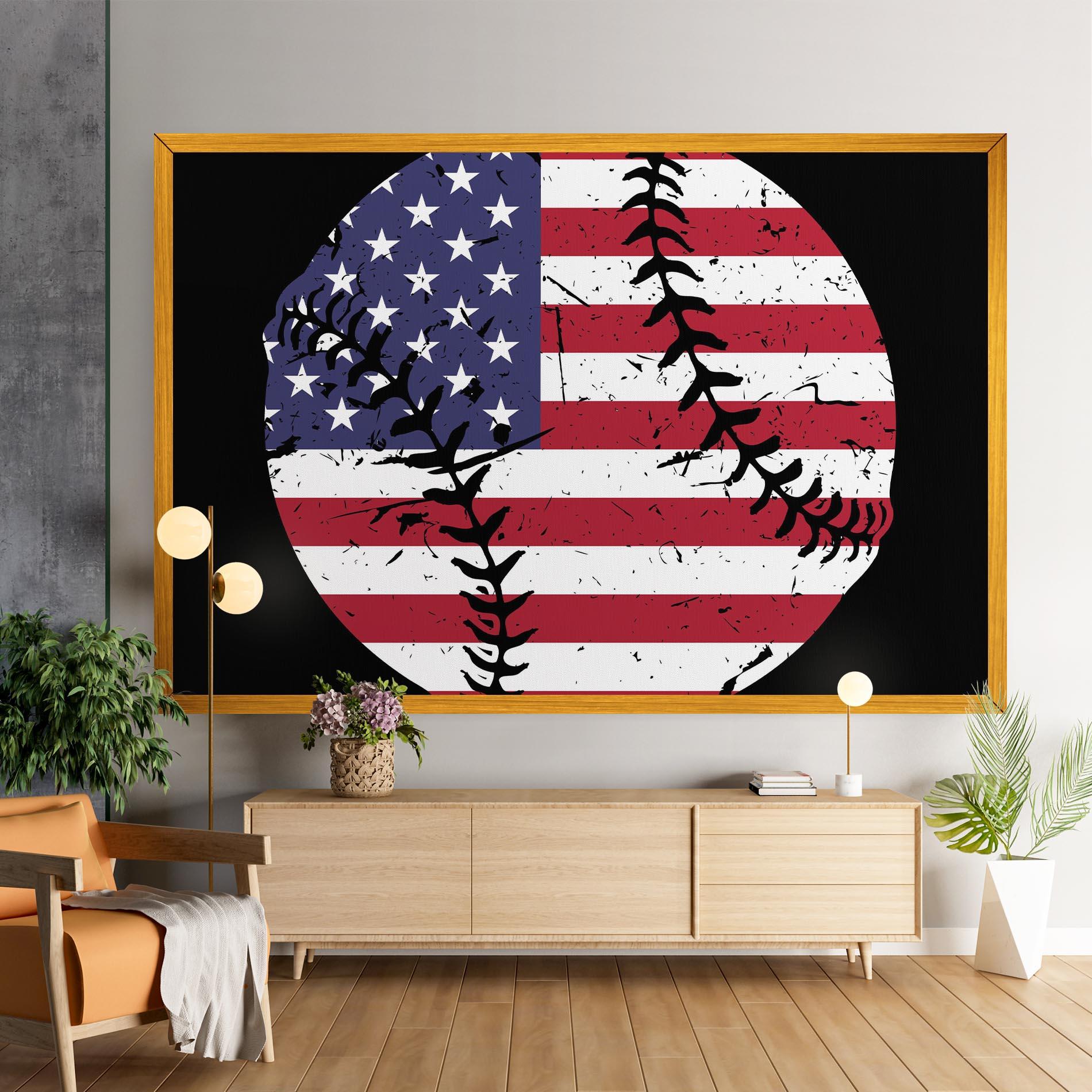 Картина на платно Baseball Usa mockup 9