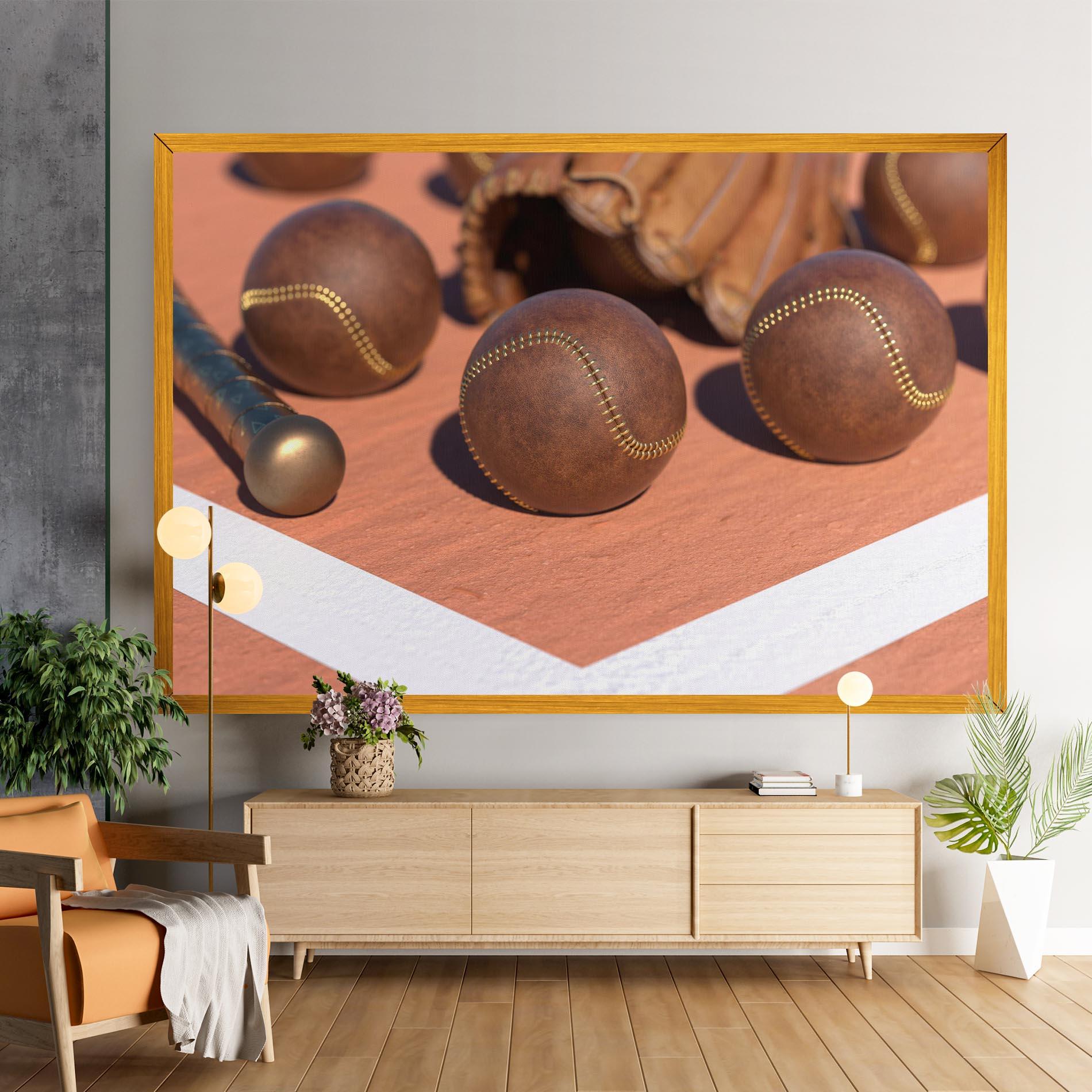 Картина на платно Brown Baseball Ball mockup 9