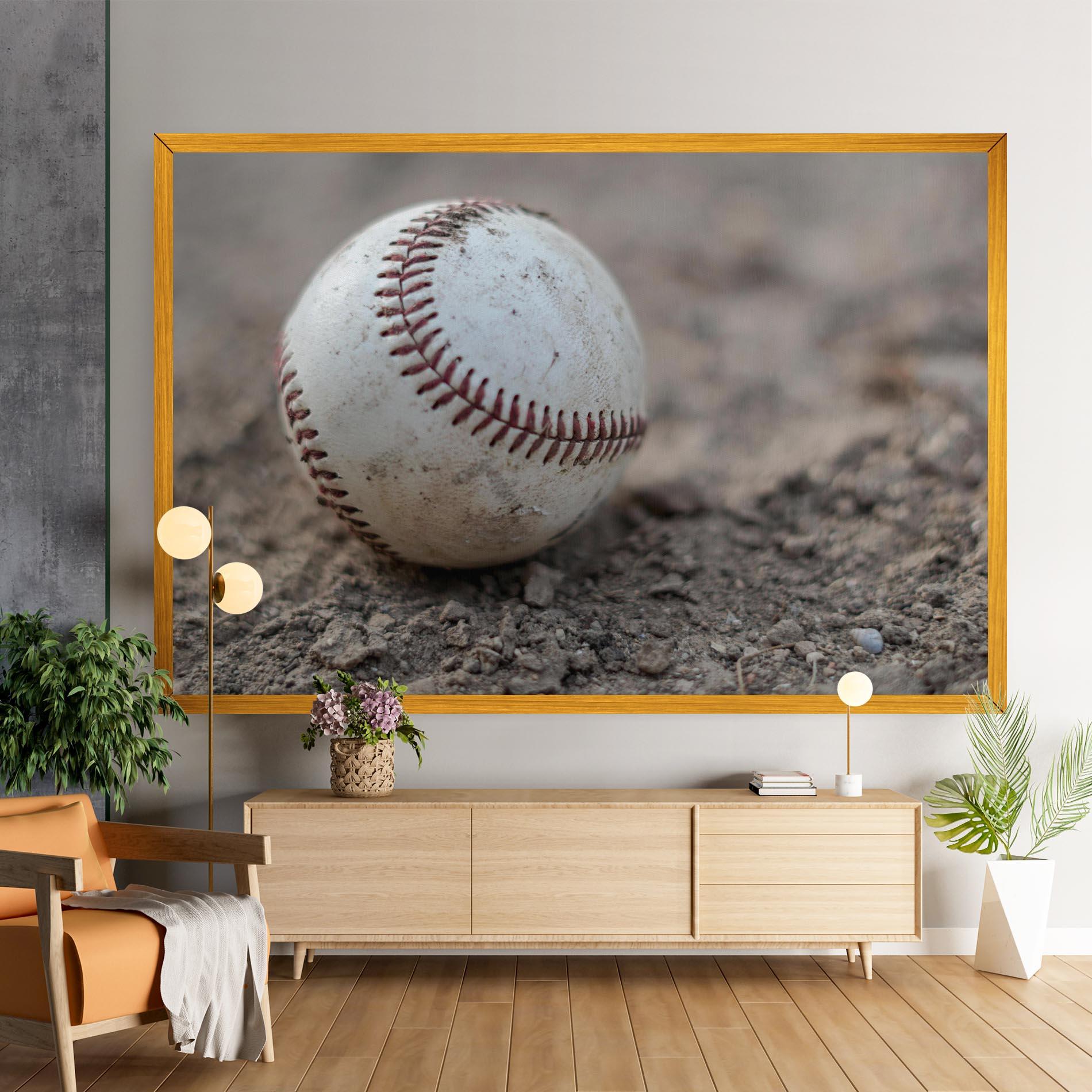 Картина на платно Dusty Baseball Ball mockup 9