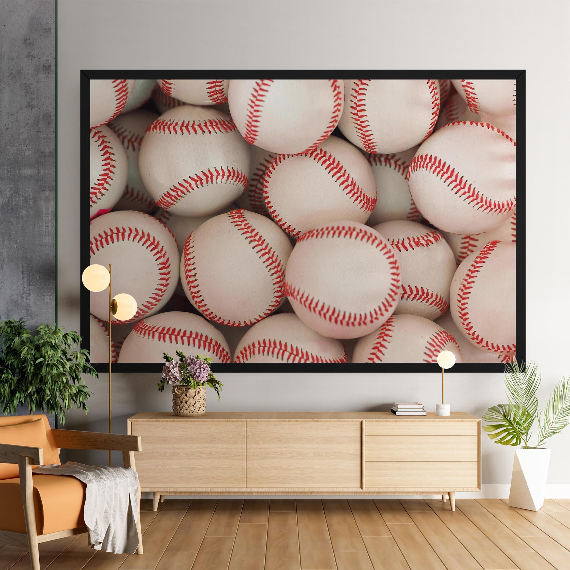 Картина на платно Baseball Balls Stack mockup 9