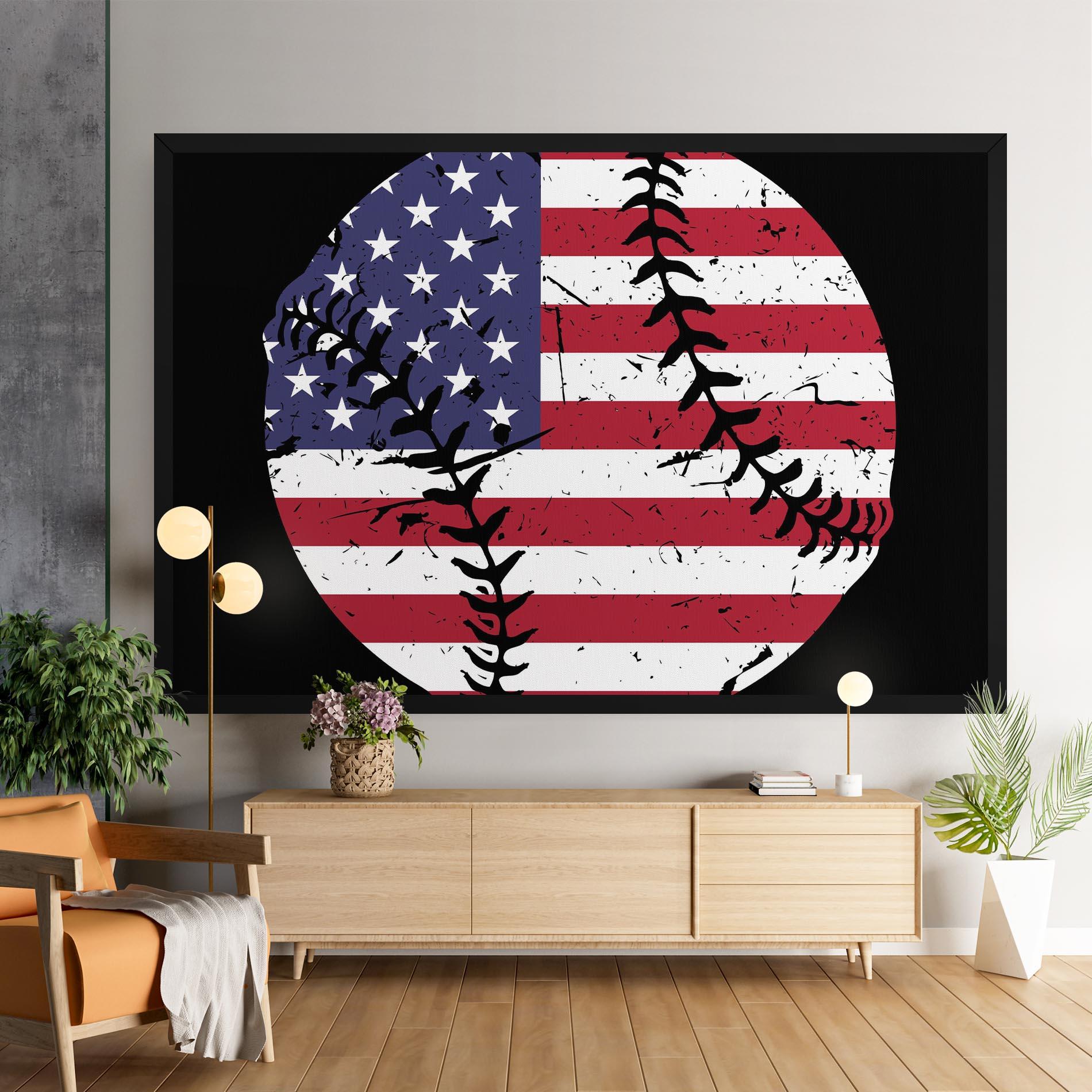 Картина на платно Baseball Usa mockup 9